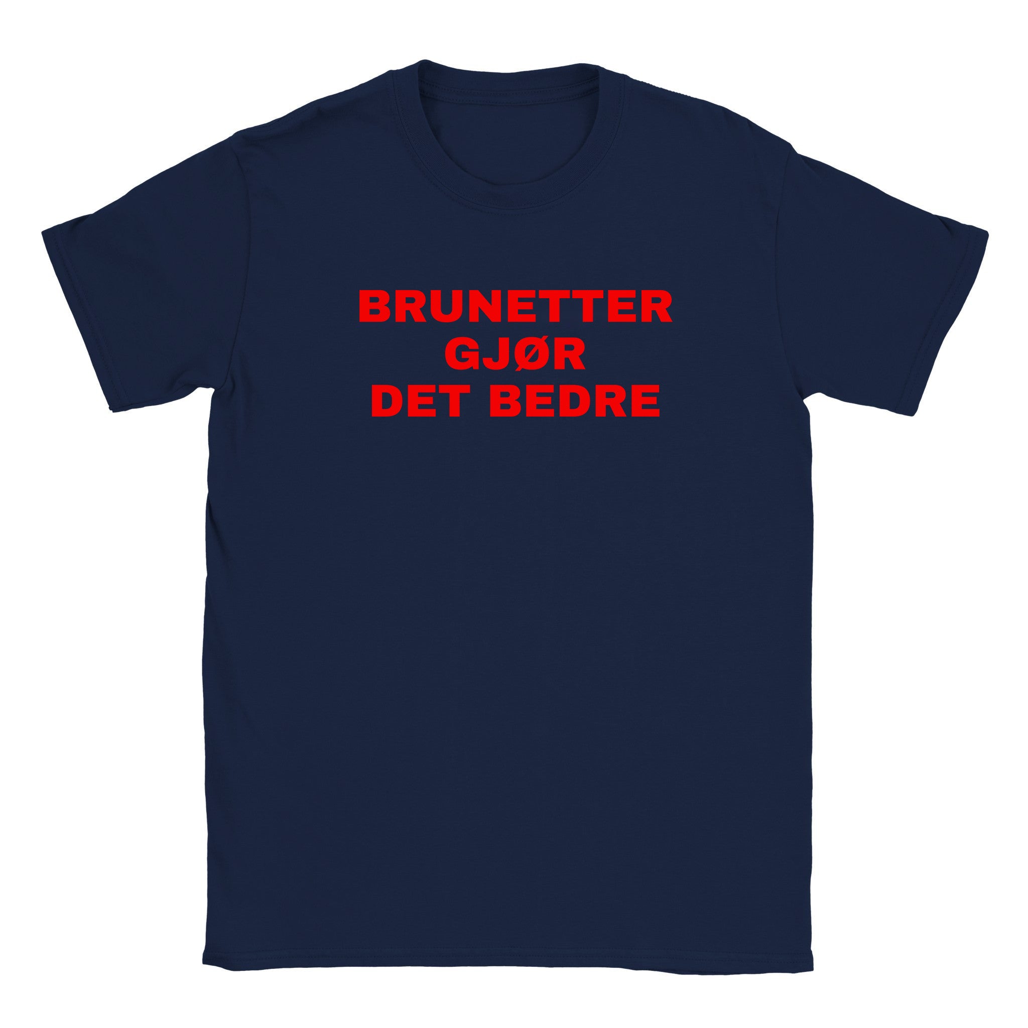 Brunetter gjør det bedre - Baby tee – Navy