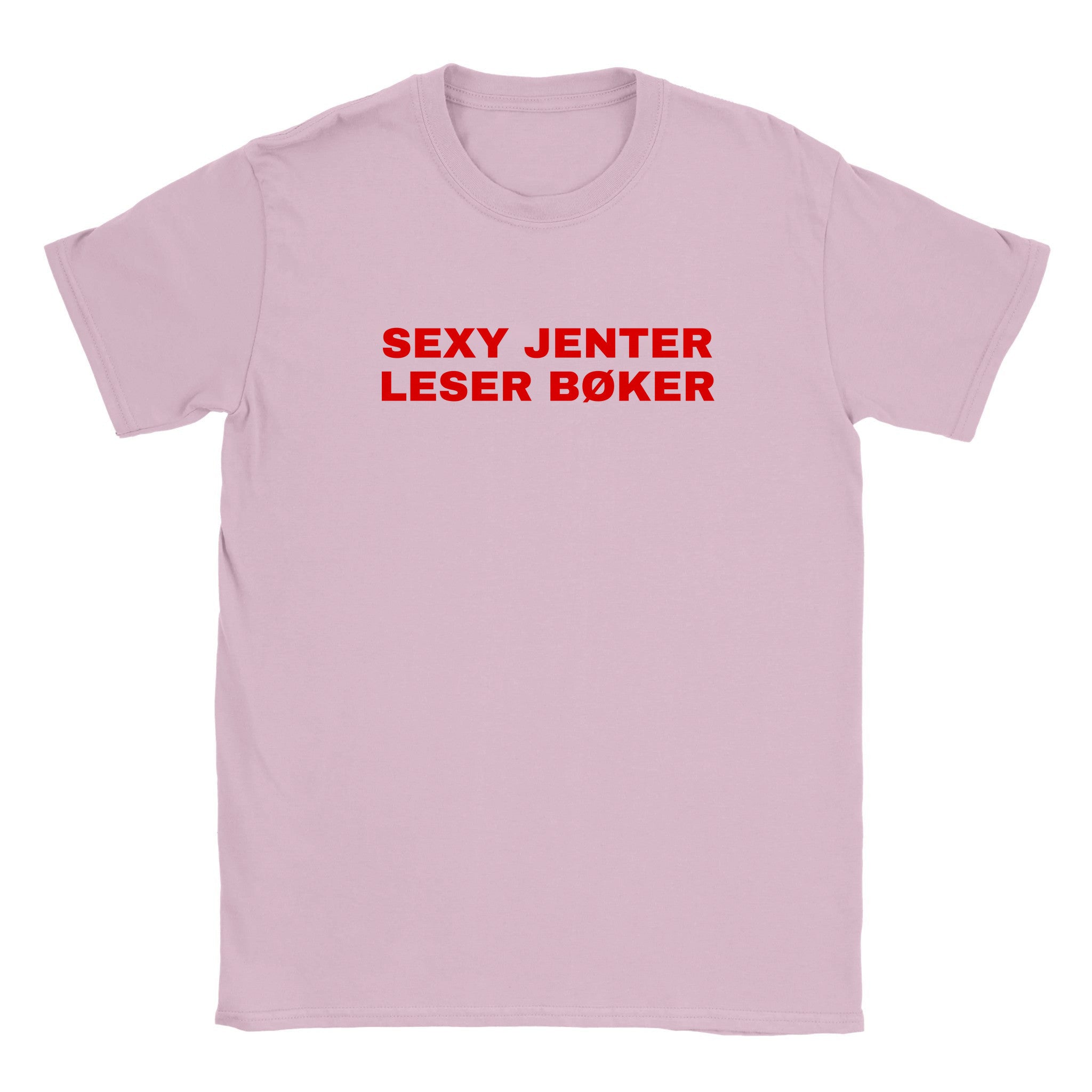 Sexy jenter leser bøker - Baby tee – Light Pink
