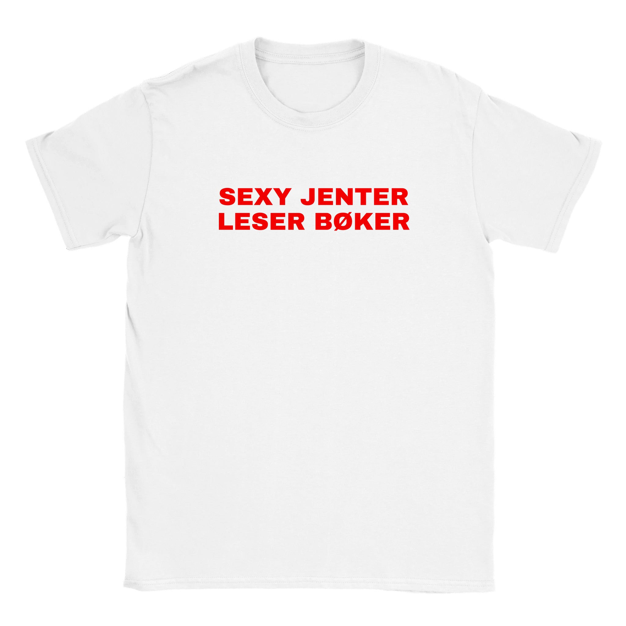 Sexy jenter leser bøker - Baby tee – White