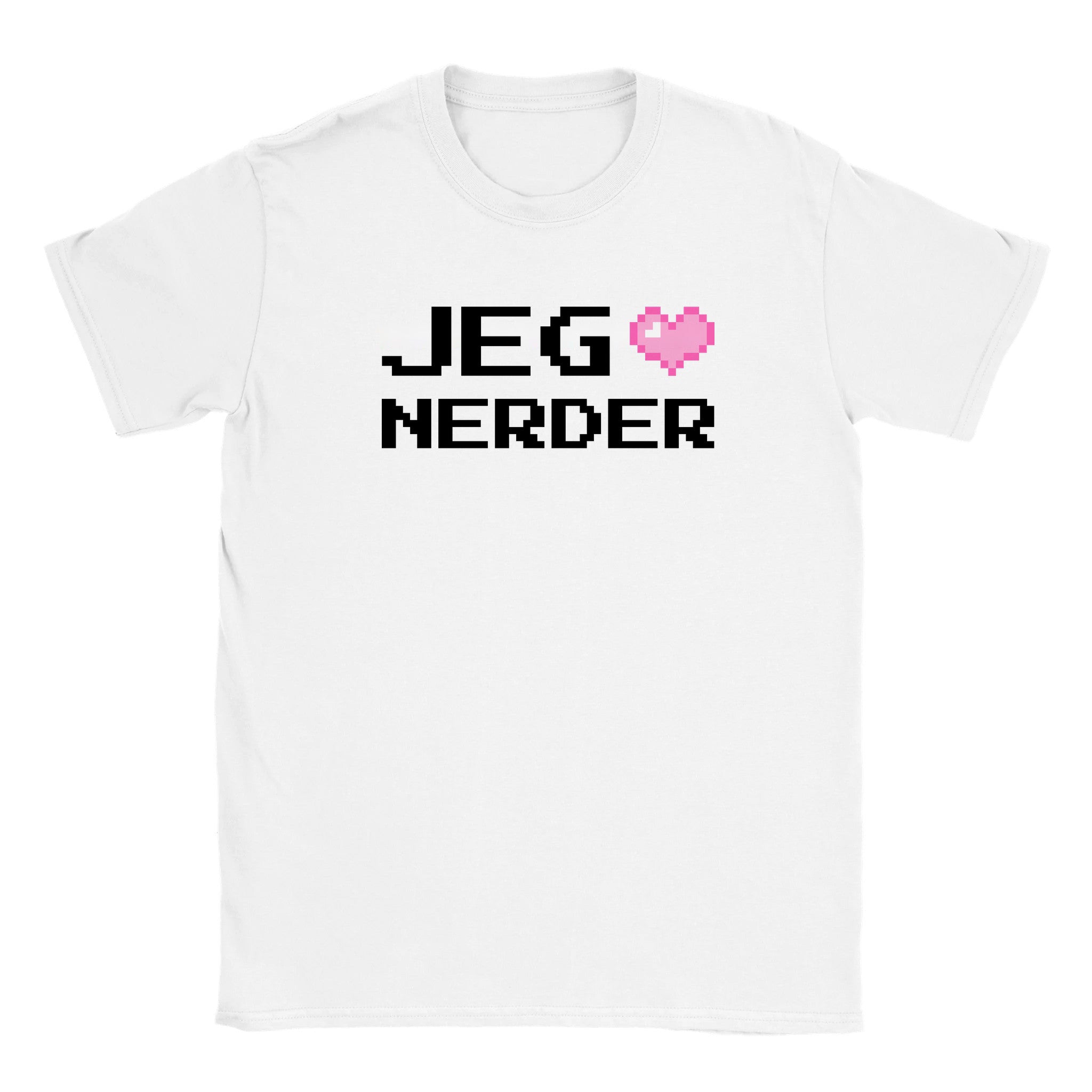 Jeg elsker nerder (design 2) - Baby tee – White