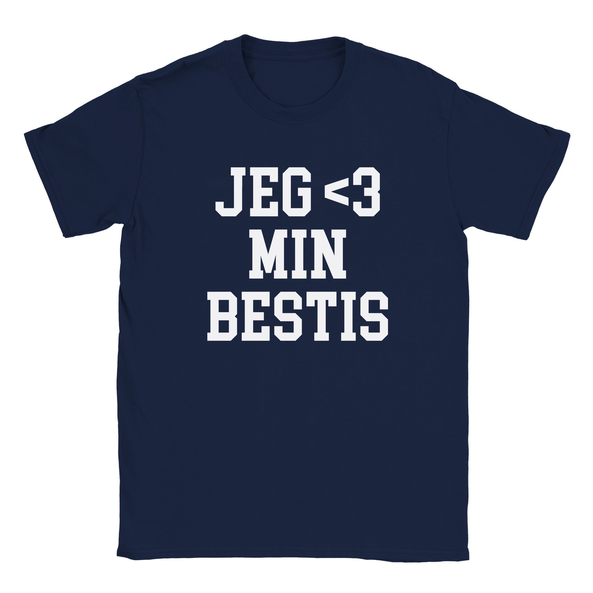 Jeg elsker 3 min bestis - Baby tee – Navy