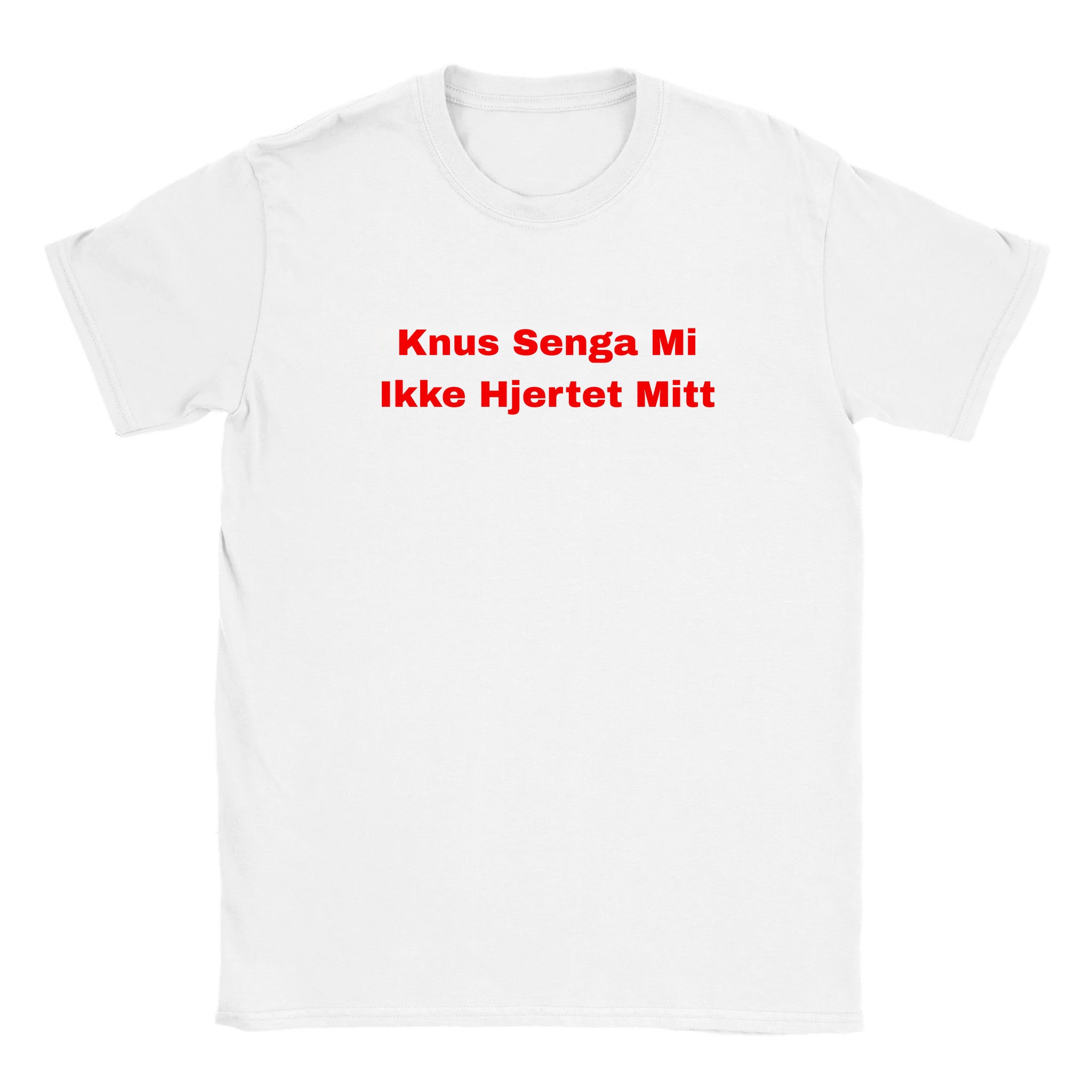Knus senga mi ikke hjertet mitt - Baby tee – White