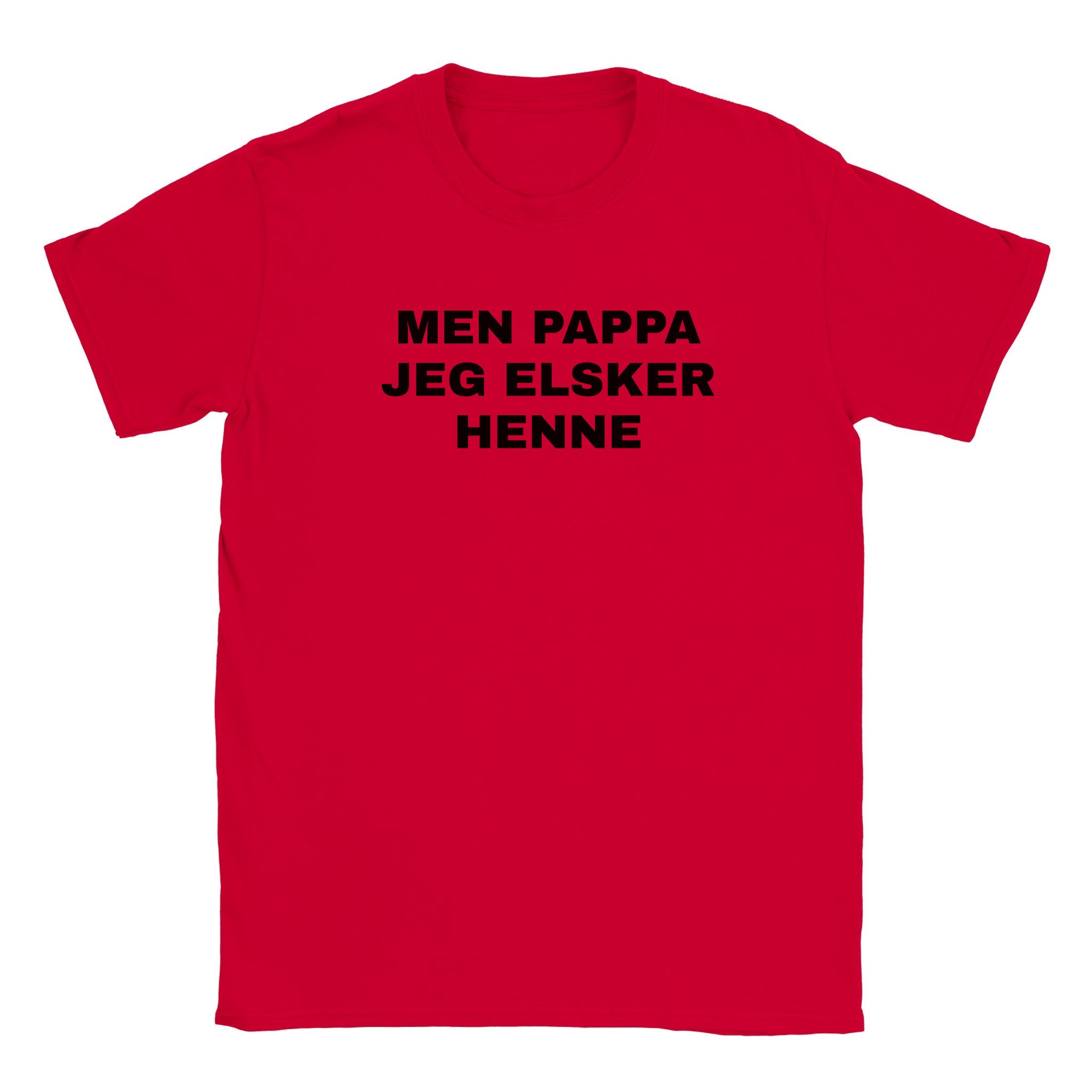 Men pappa jeg elsker henne - Baby tee – Red