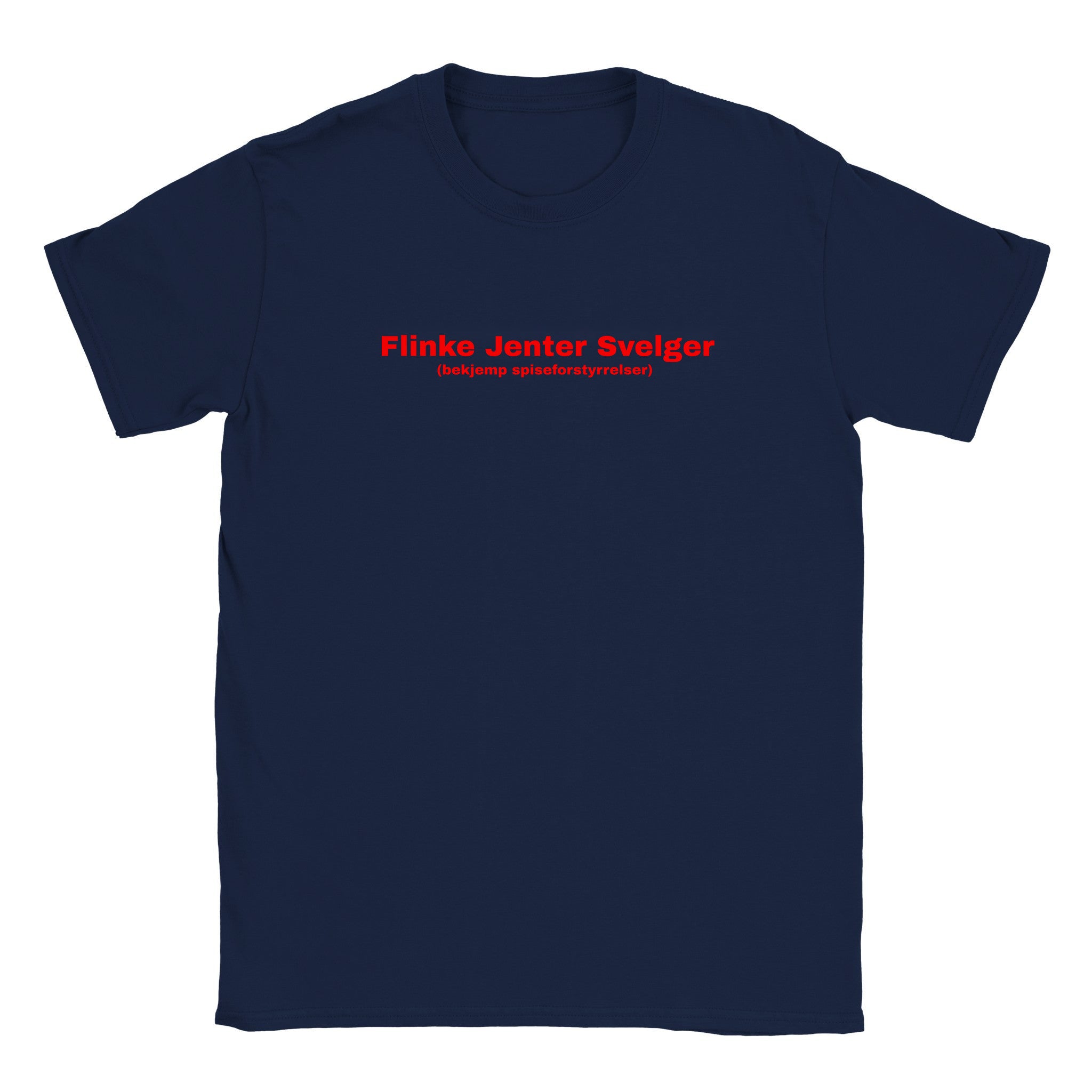 Flinke jenter svelger (bekjemp spiseforstyrrelser) - Baby tee – Navy