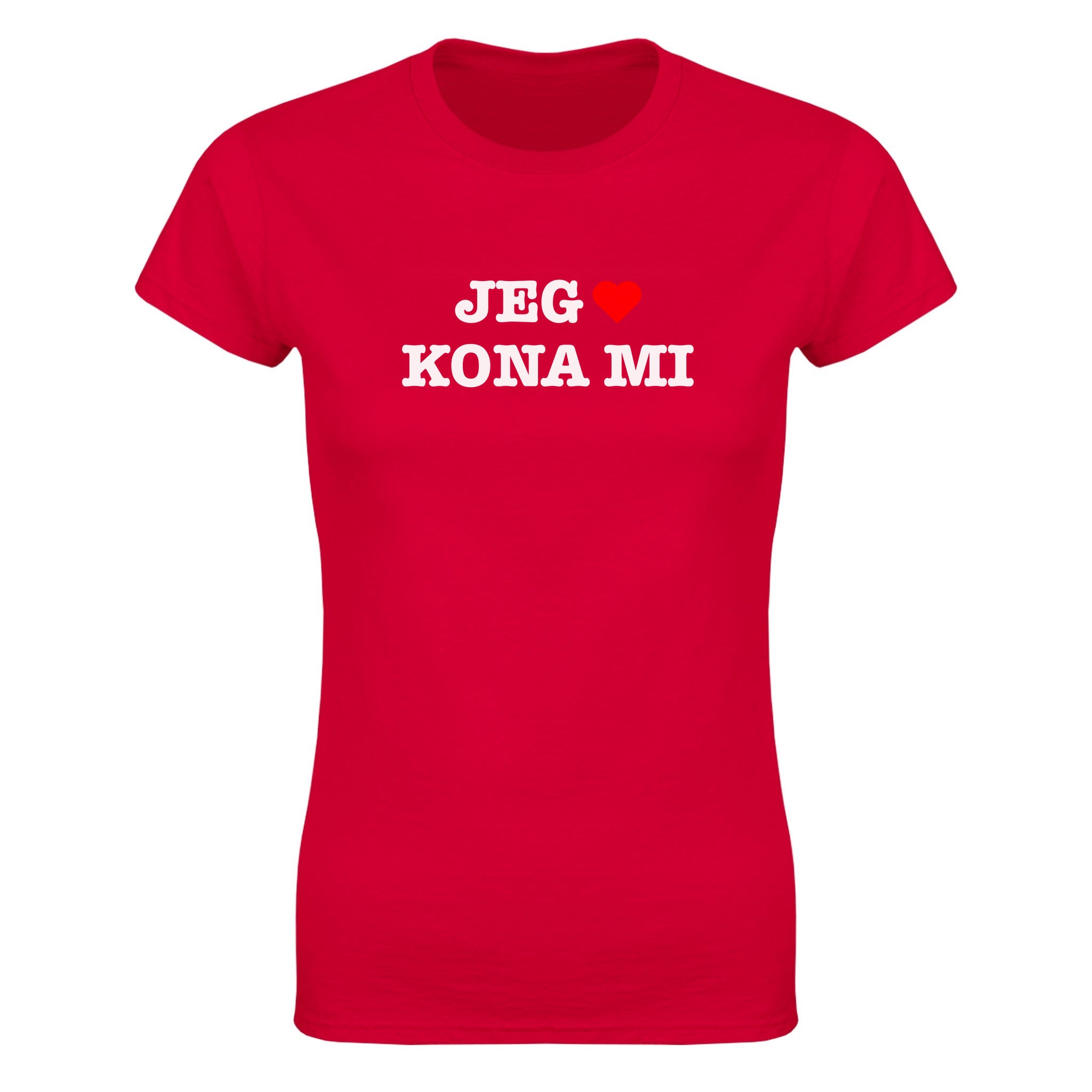 Jeg elsker kona mi - Dame t-skjorte – Red