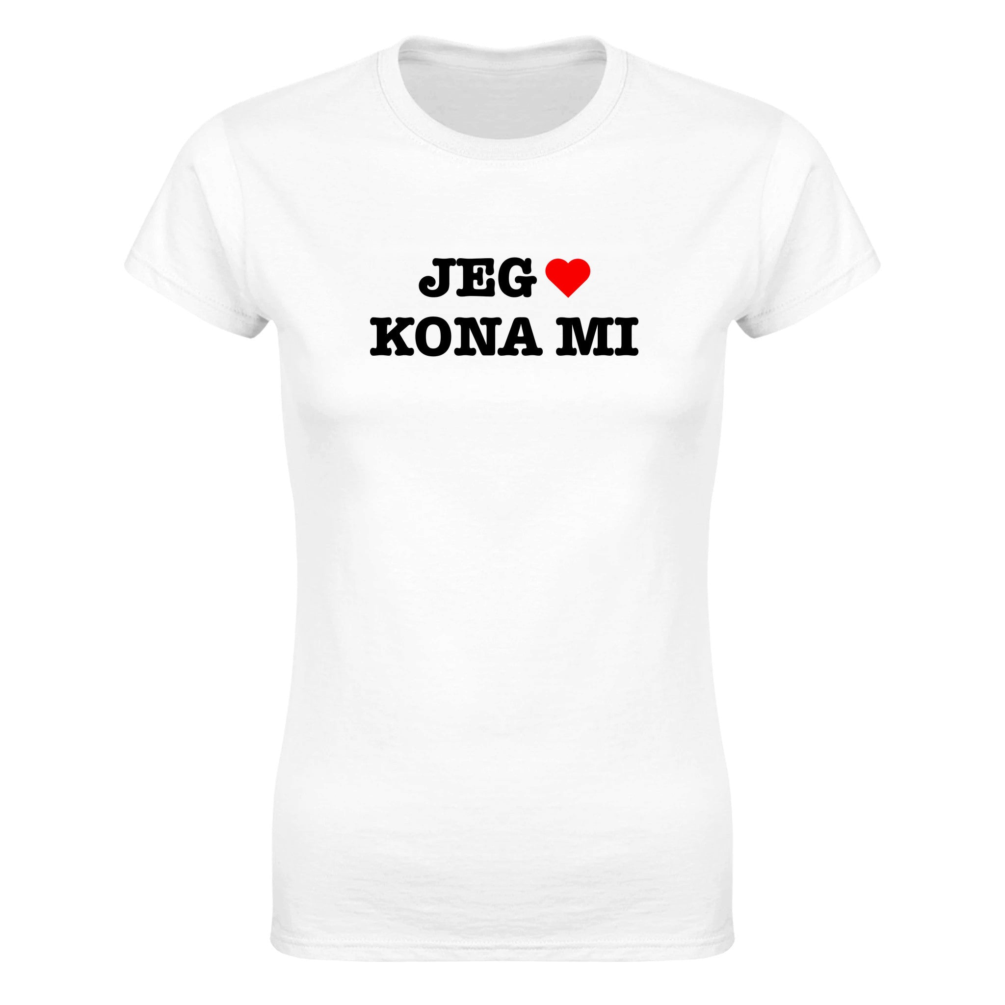Jeg elsker kona mi - Dame t-skjorte – White