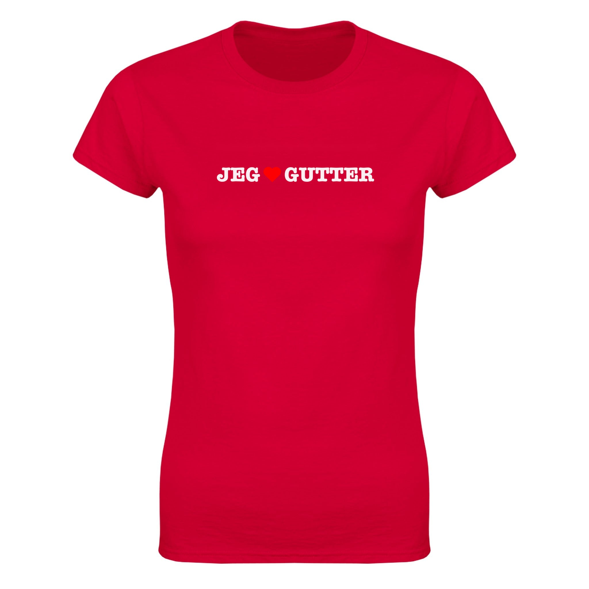 Jeg elsker gutter - Dame t-skjorte – Red