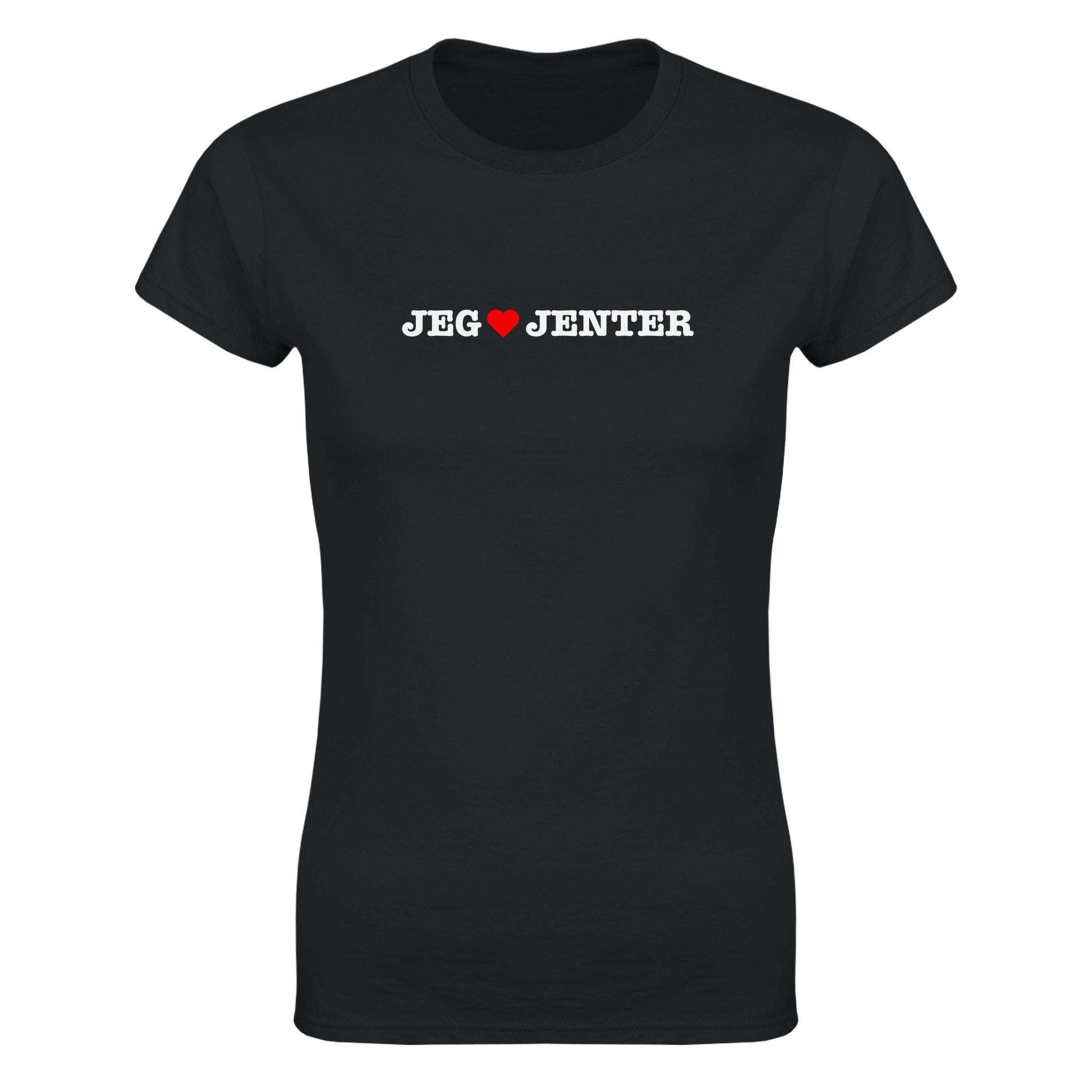 Jeg elsker jenter - Dame t-skjorte – Black