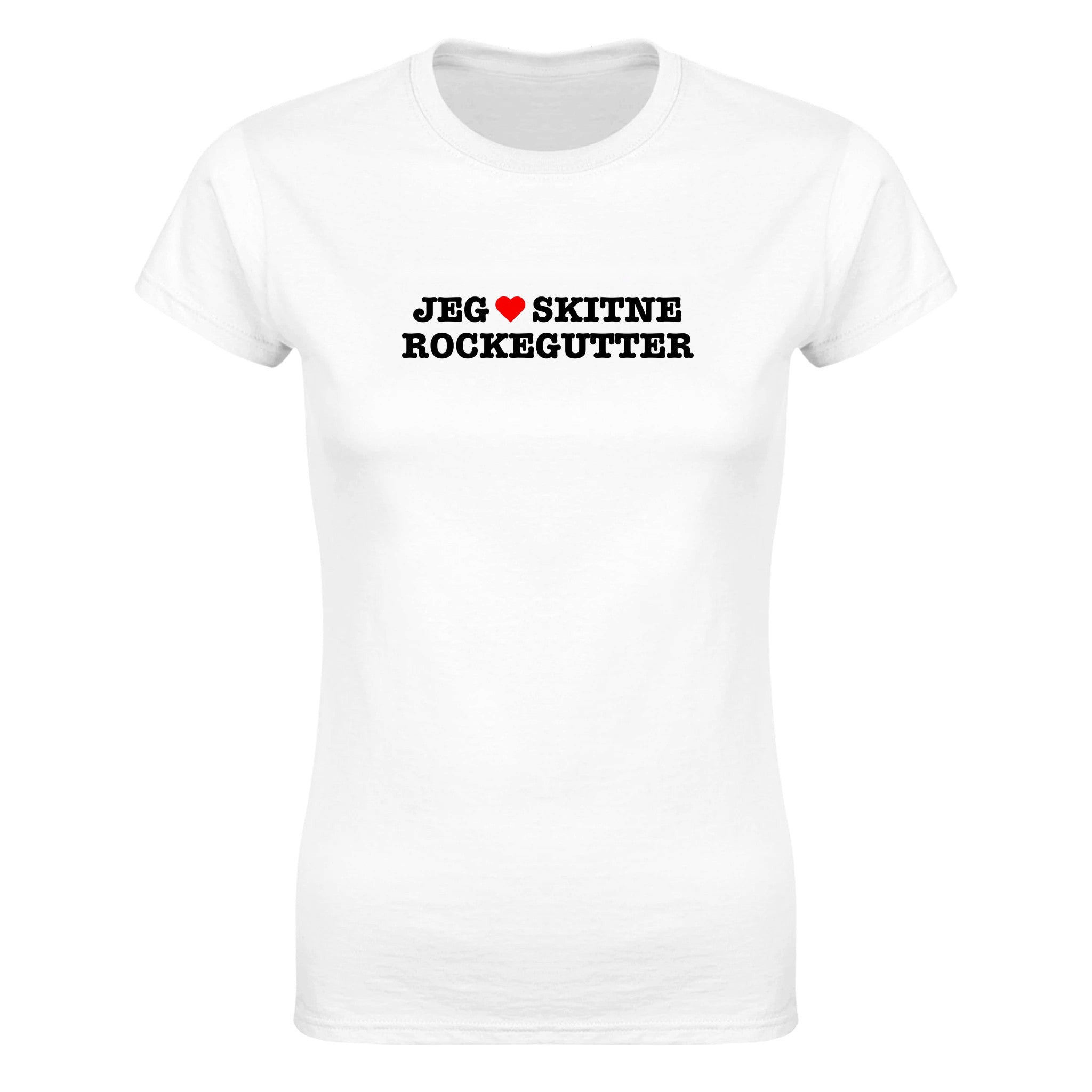 Jeg elsker skitne rockegutter - Dame t-skjorte – White