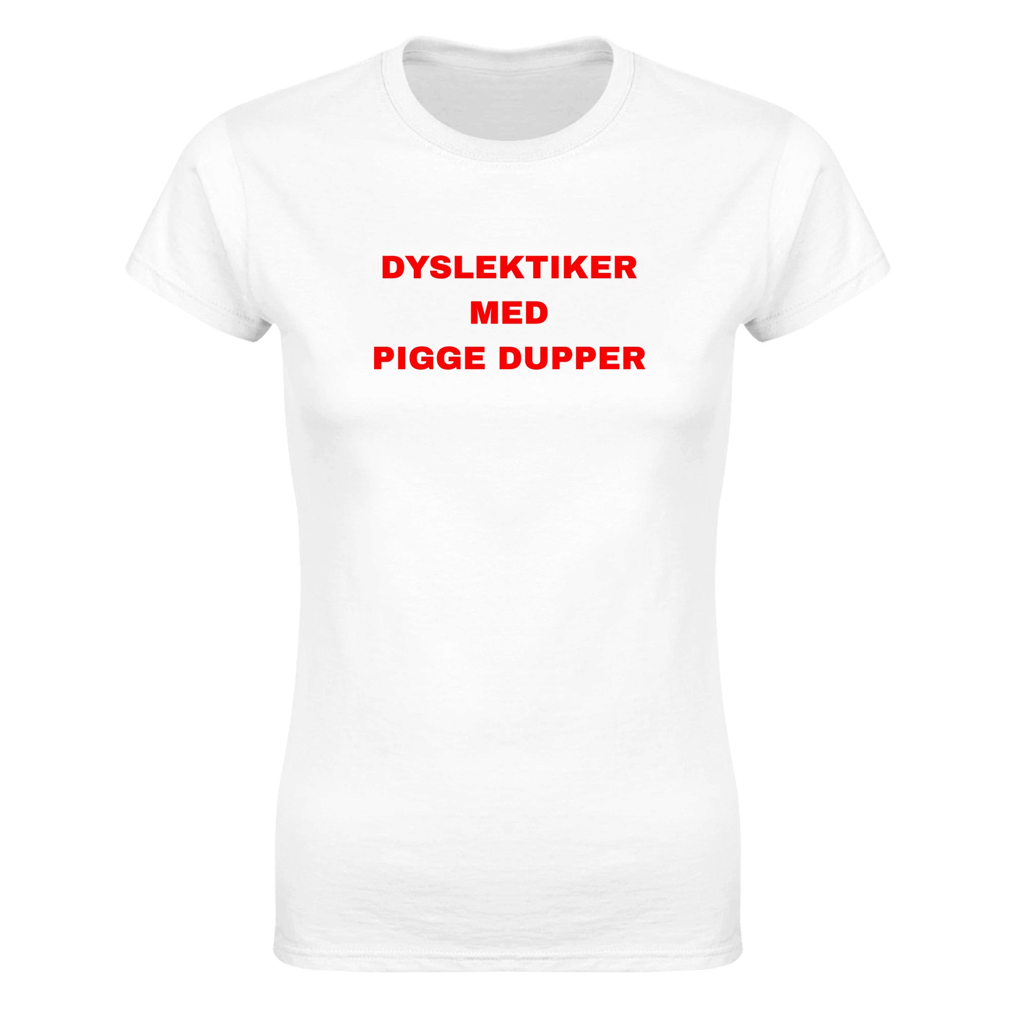 Dyslektiker med pigge dupper - Dame t-skjorte – White