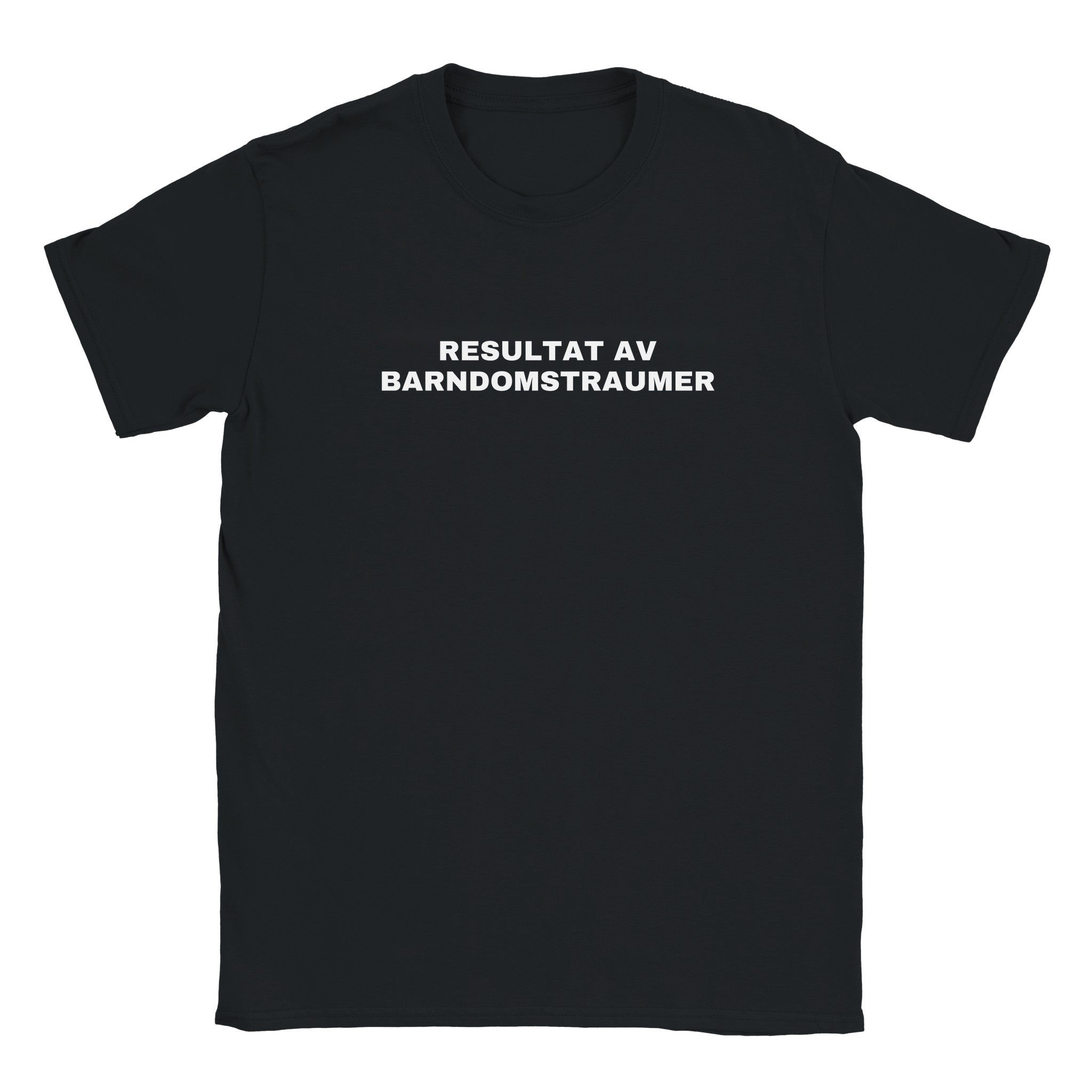 Resultat av barndomstraumer - Baby tee – Black