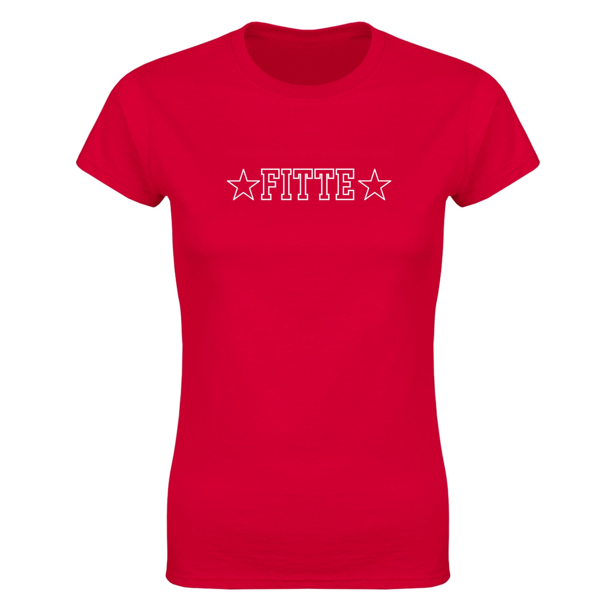 Fitte - Dame t-skjorte – Red