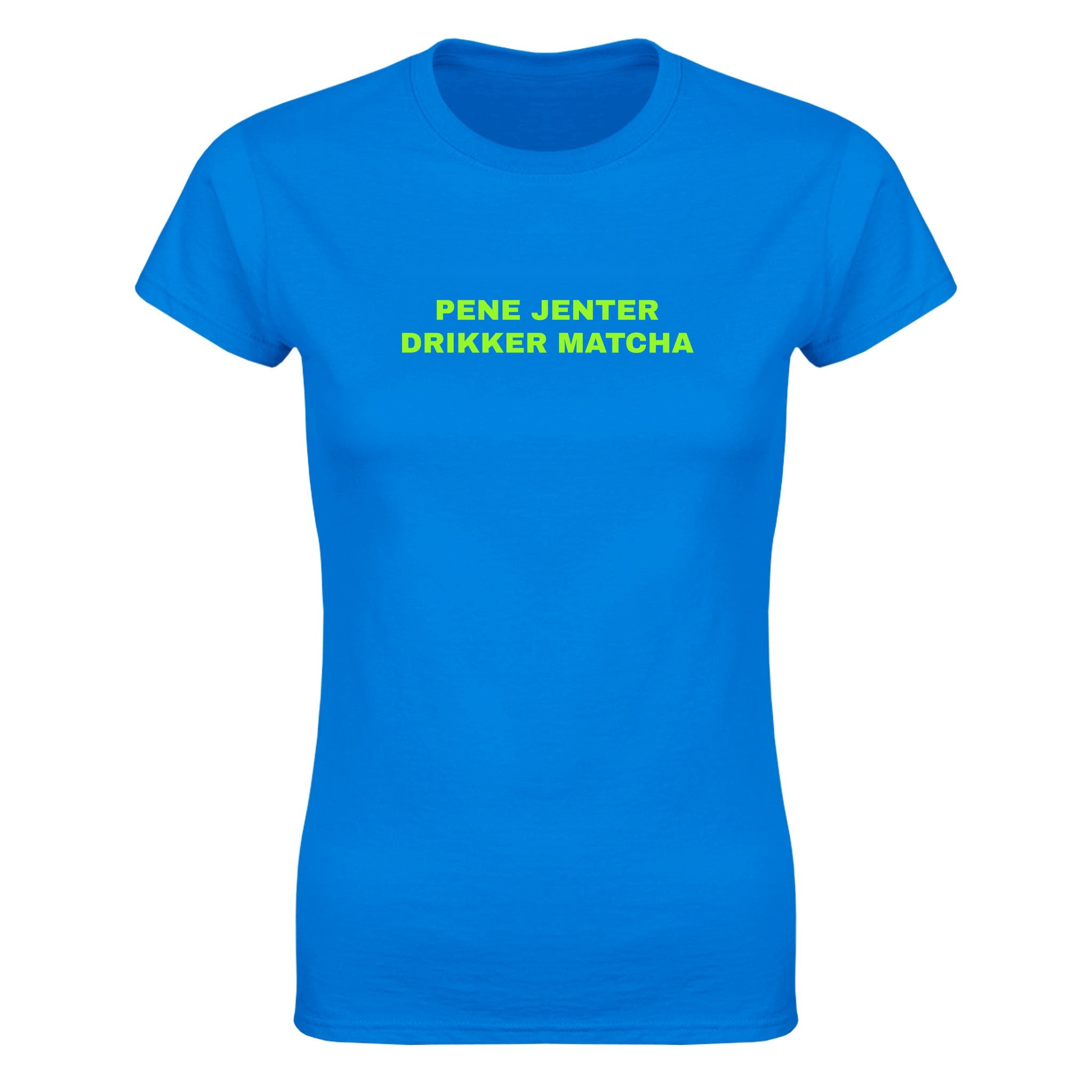 Pene jenter drikker matcha - Dame t-skjorte – Royal