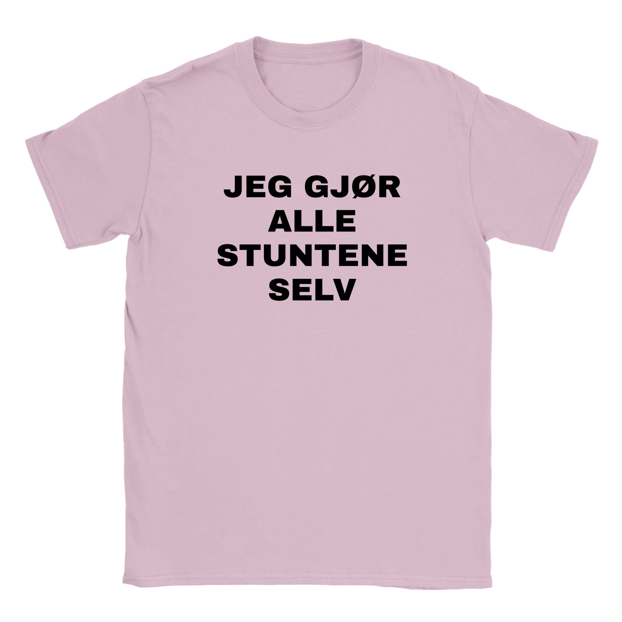 Jeg gjør alle stuntene selv - Baby tee – Light Pink