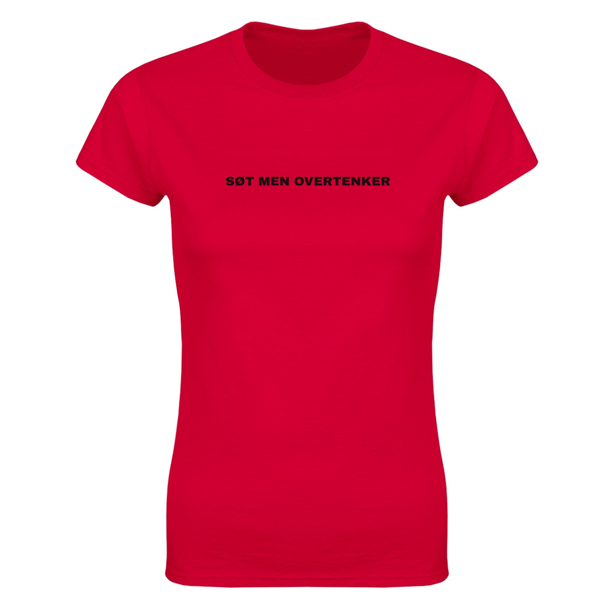 Søt men overtenker - Dame t-skjorte – Red