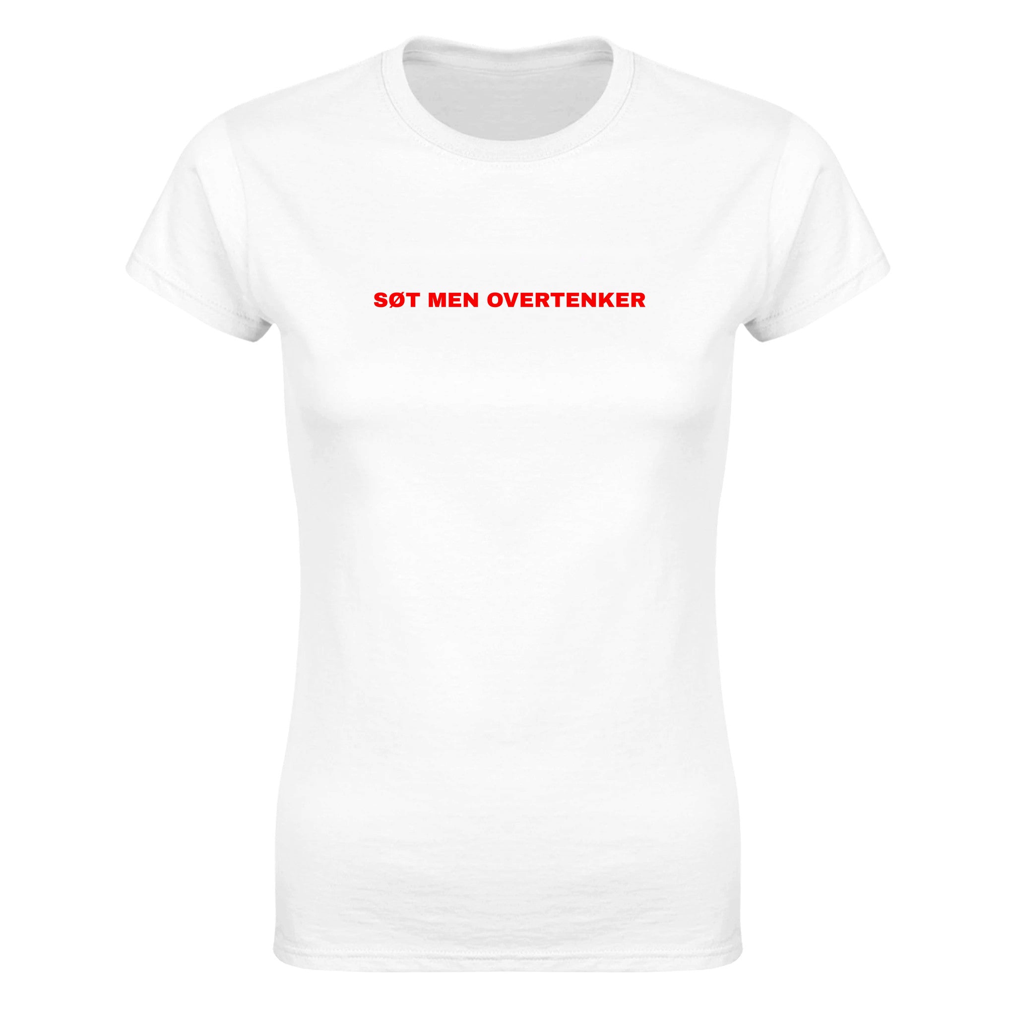 Søt men overtenker - Dame t-skjorte – White