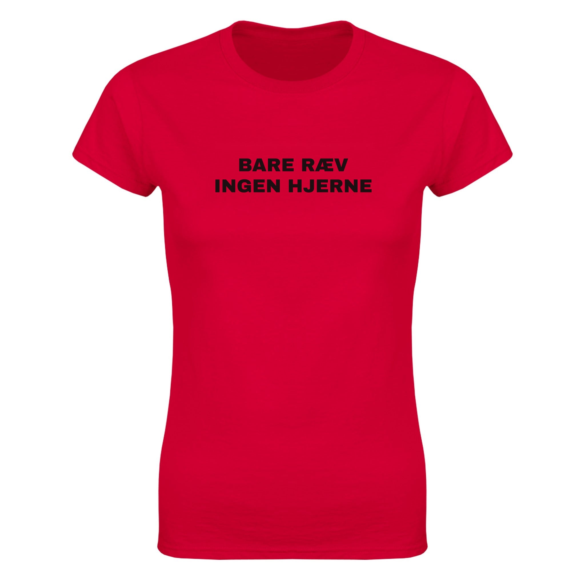 Bare ræv ingen hjerne - Dame t-skjorte – Red