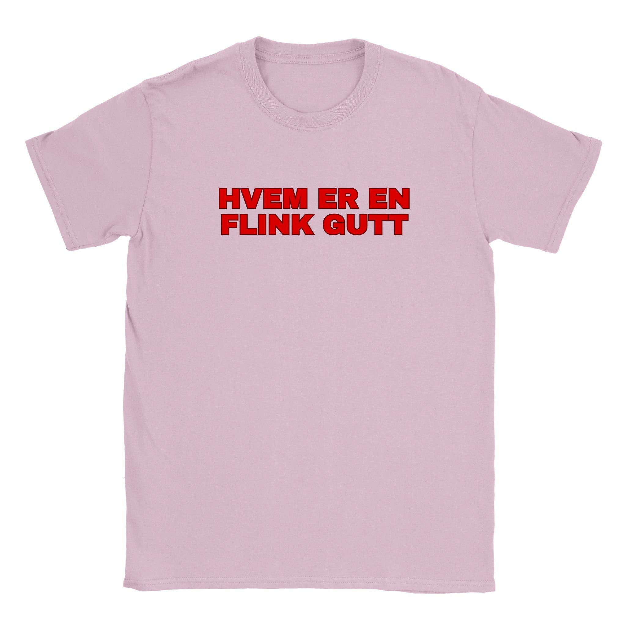 Hvem er en flink gutt - Baby tee – Light Pink
