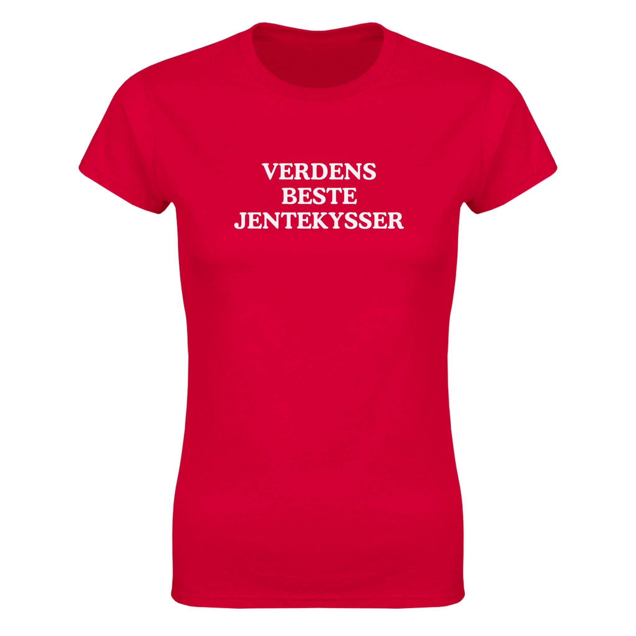 Verdens beste jentekysser - Dame t-skjorte – Red
