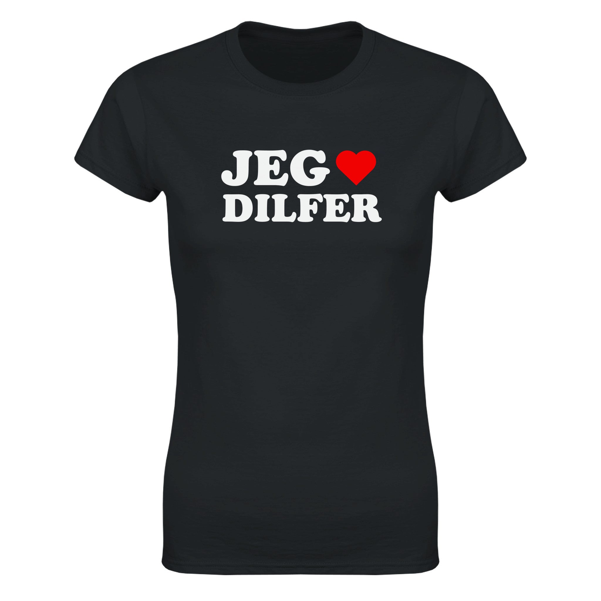 Jeg elsker DILFER - Dame t-skjorte – Black