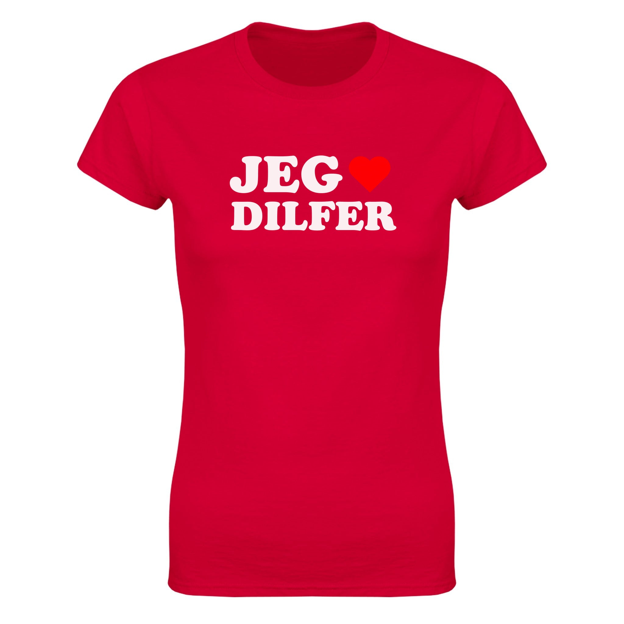 Jeg elsker DILFER - Dame t-skjorte – Red