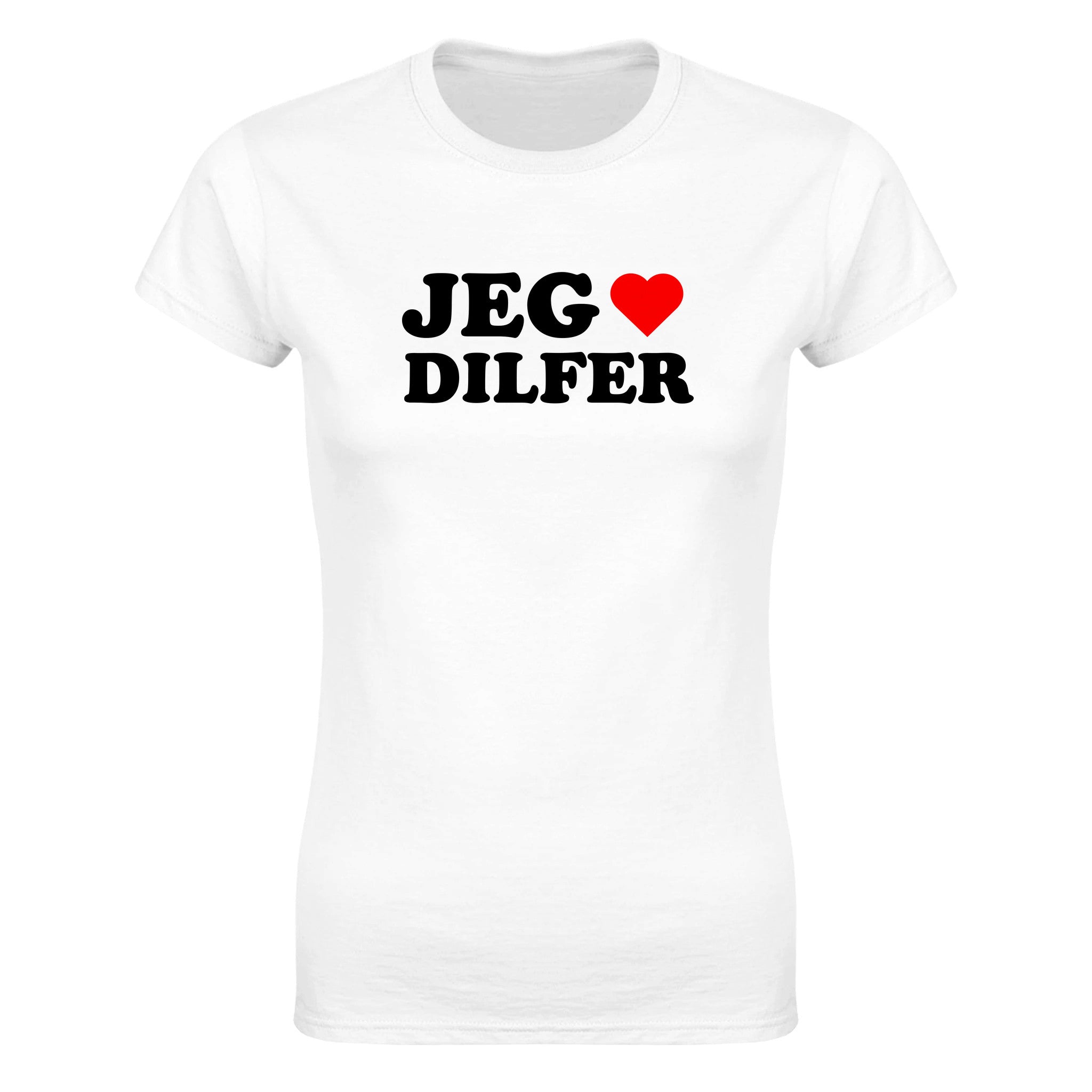 Jeg elsker DILFER - Dame t-skjorte – White