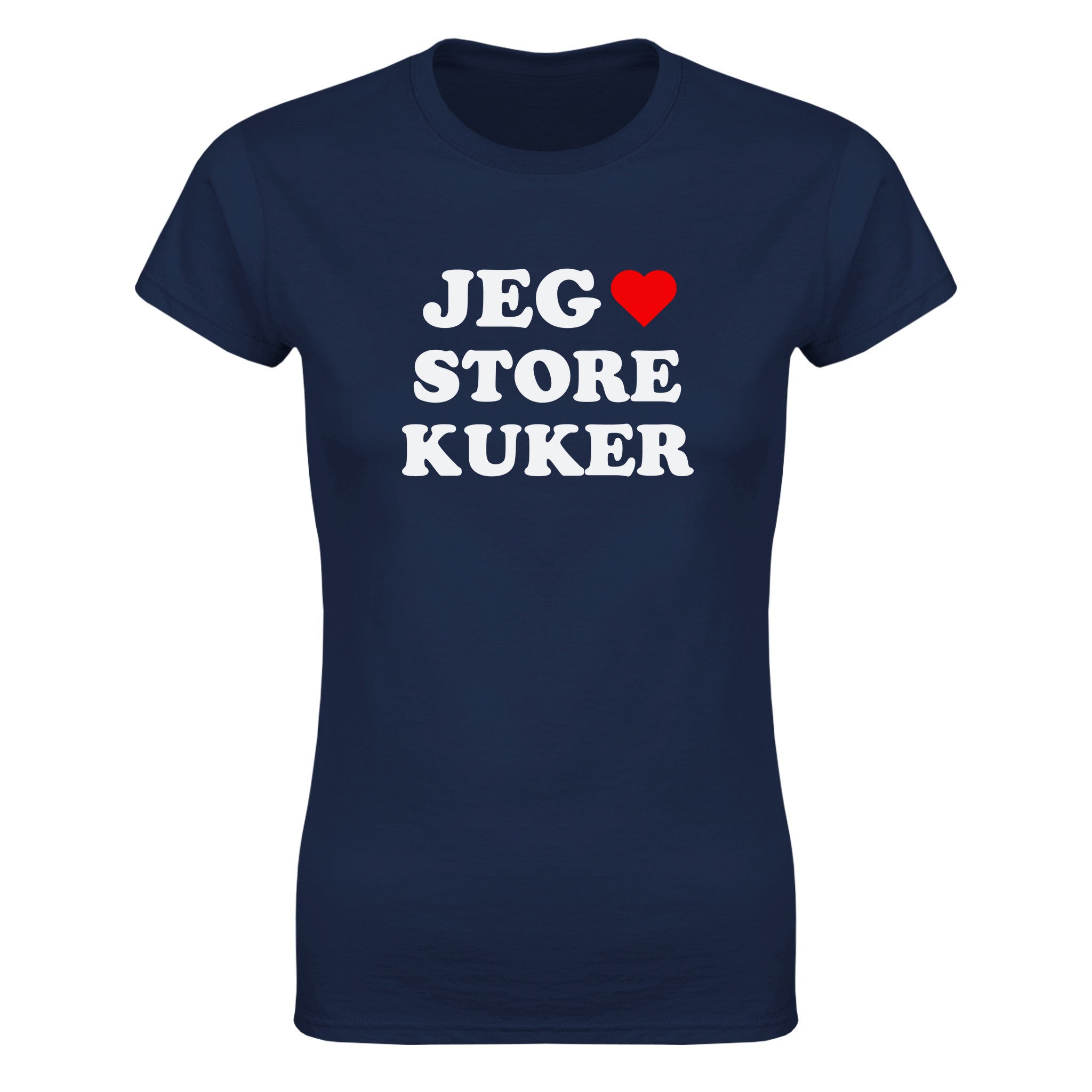 Jeg elsker store kuker - Dame t-skjorte – Navy