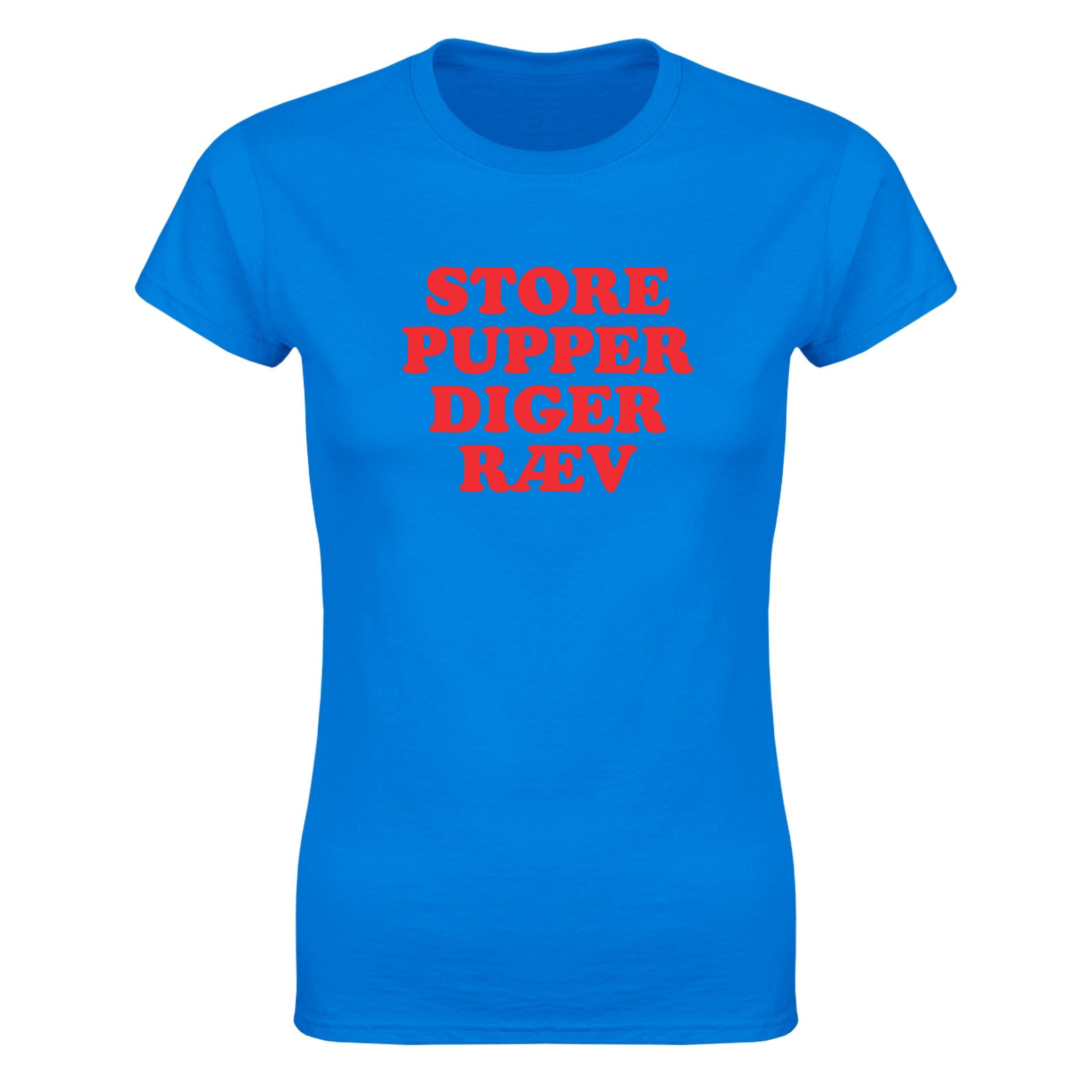 Store pupper diger ræv - Dame t-skjorte – Royal