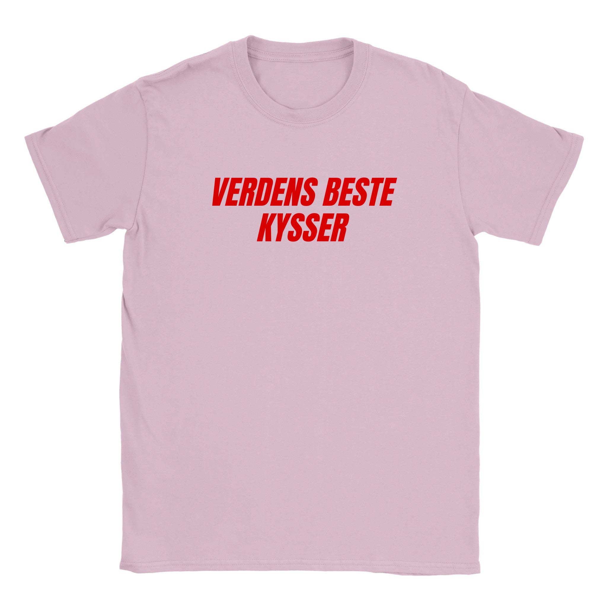 Verdens beste kysser - Baby tee – Light Pink