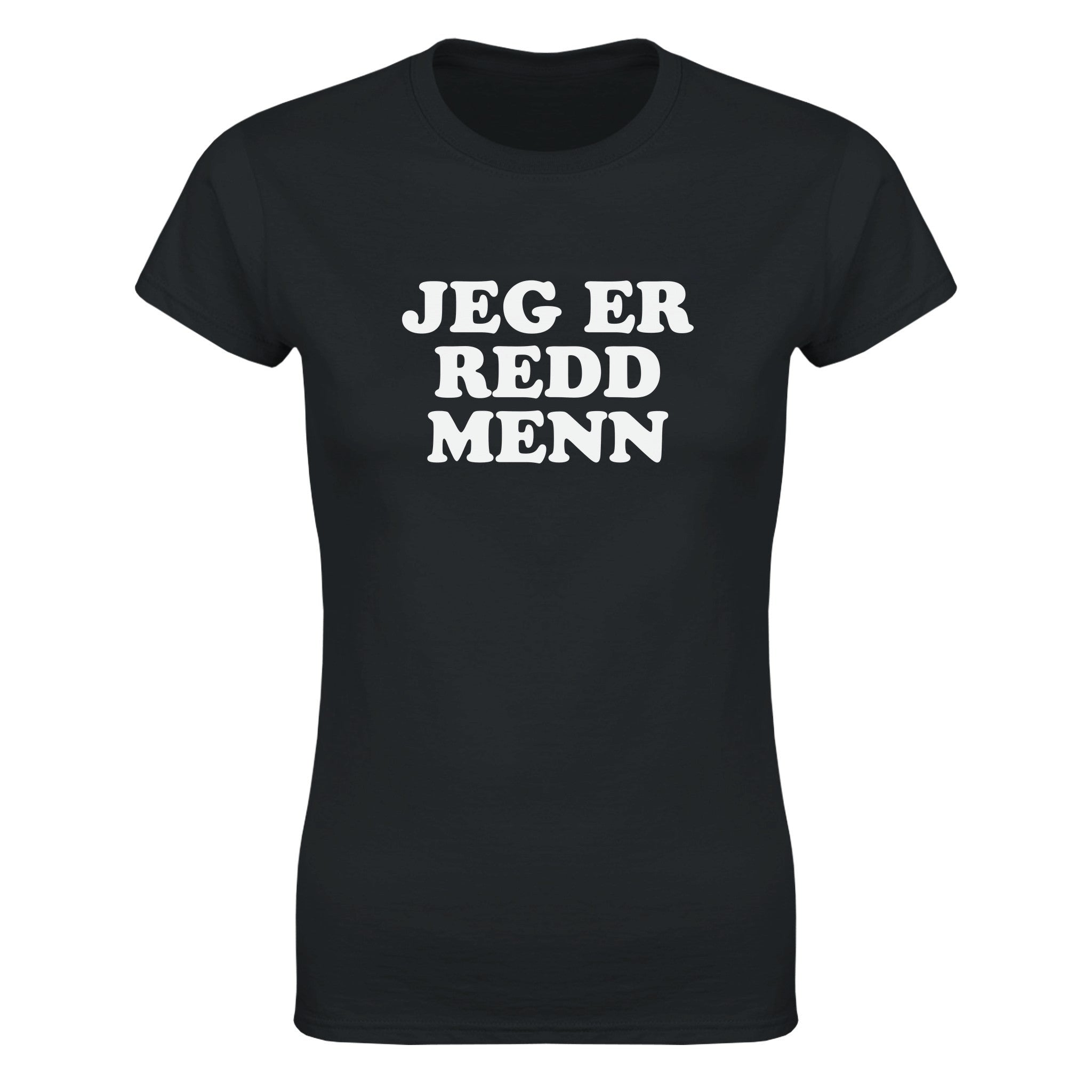 Jeg er redd menn - Dame t-skjorte – Black