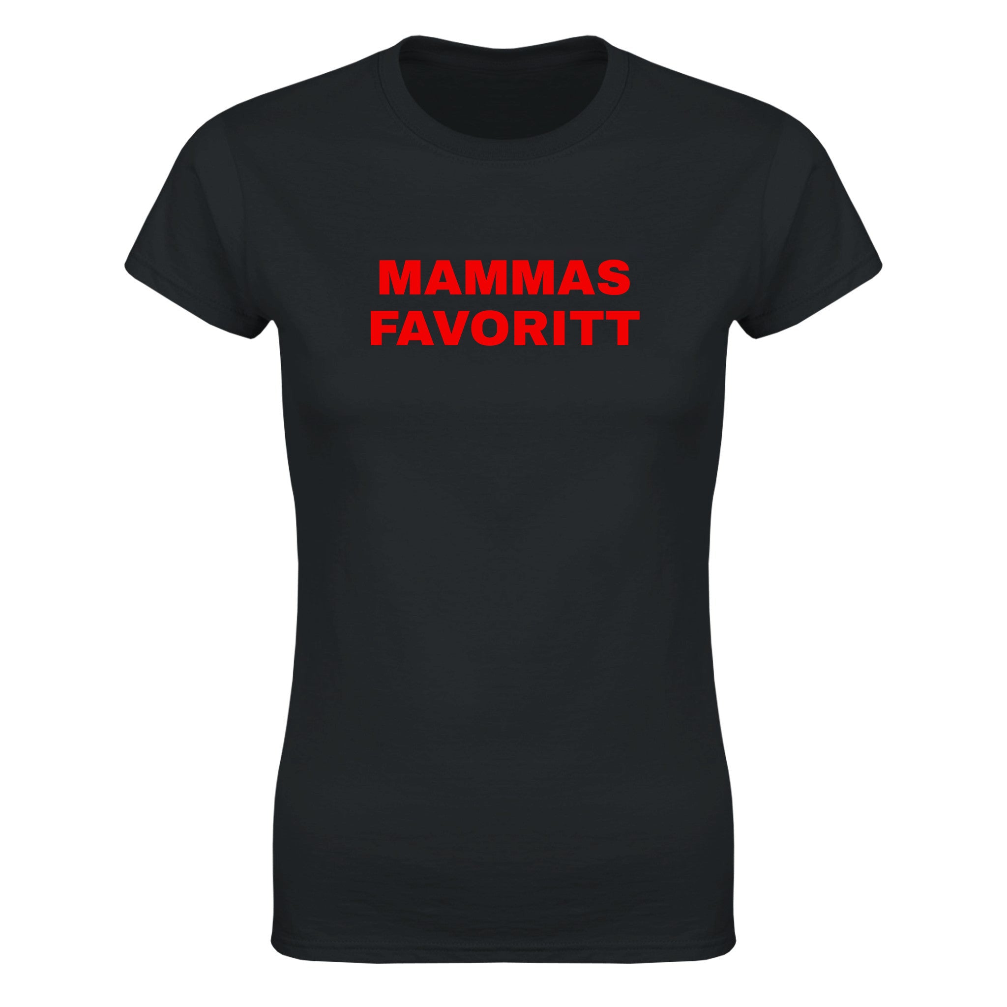 Mammas favoritt - Dame t-skjorte – Black