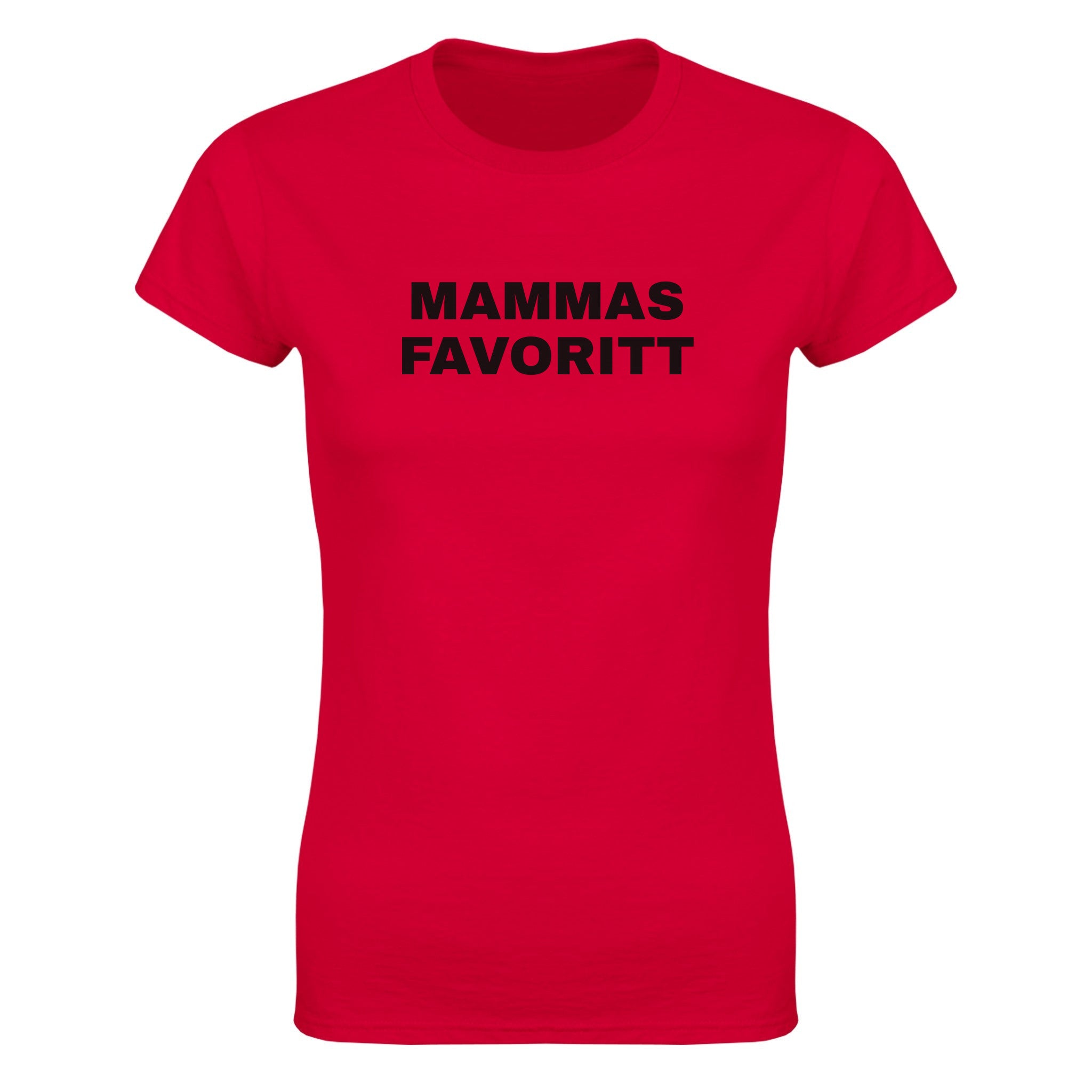 Mammas favoritt - Dame t-skjorte – Red