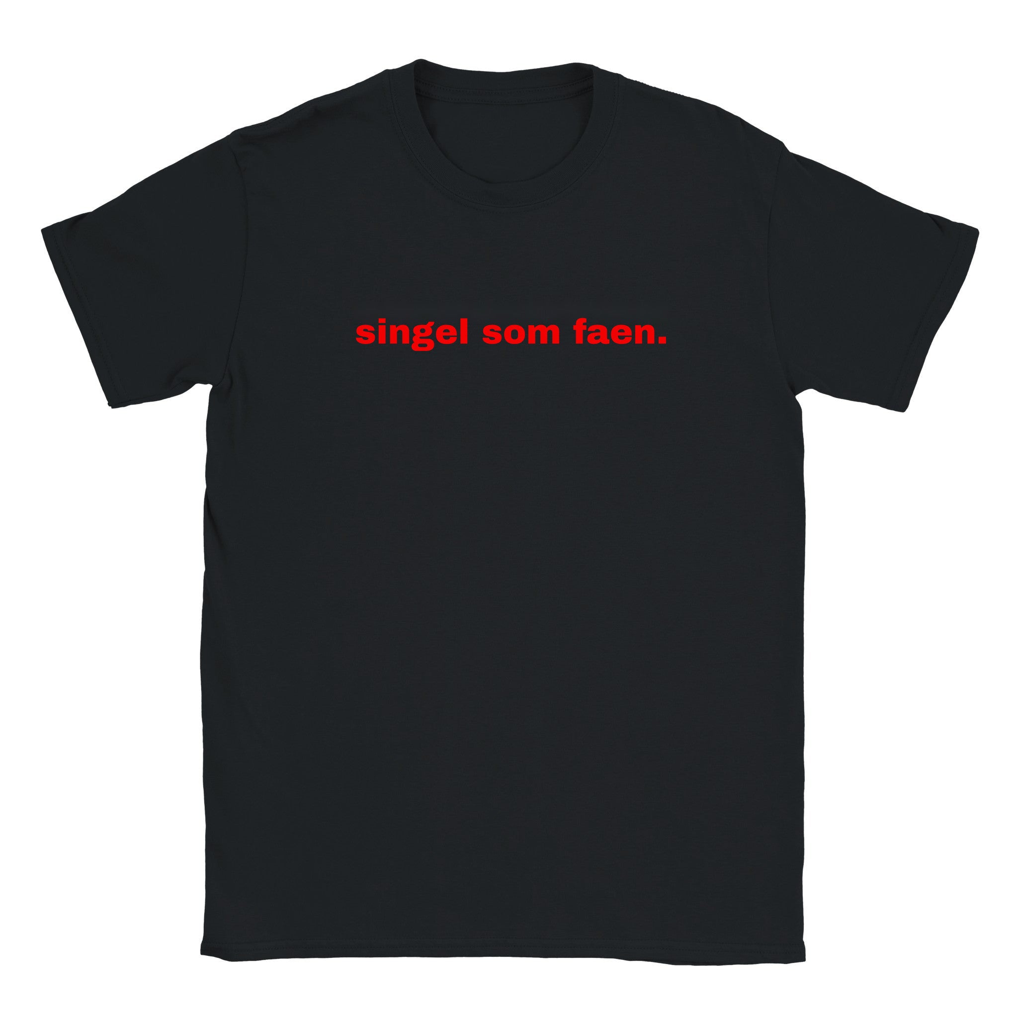 Singel som faen - Baby tee – Black