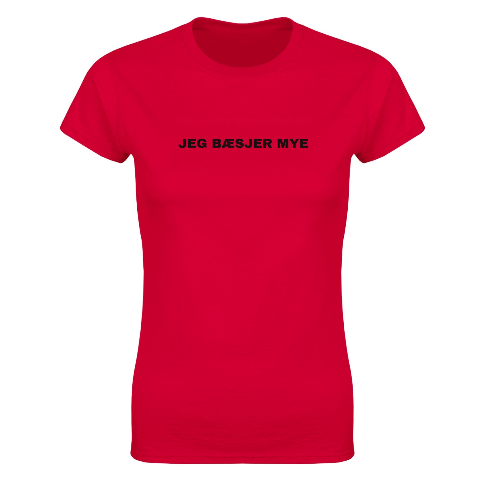 Jeg bæsjer mye - Dame t-skjorte – Red