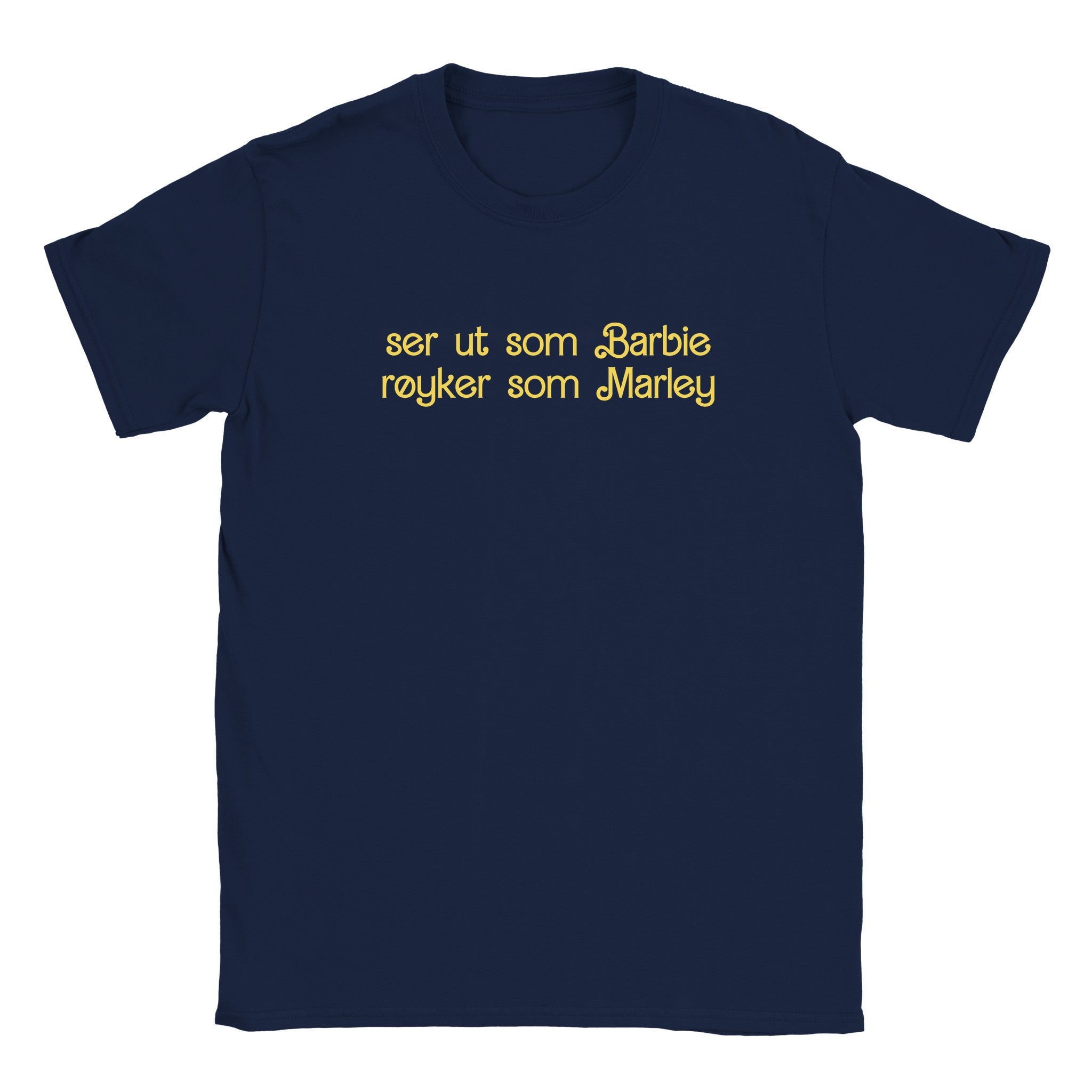 Ser ut som Barbie røyker som Marley - Baby tee – Navy