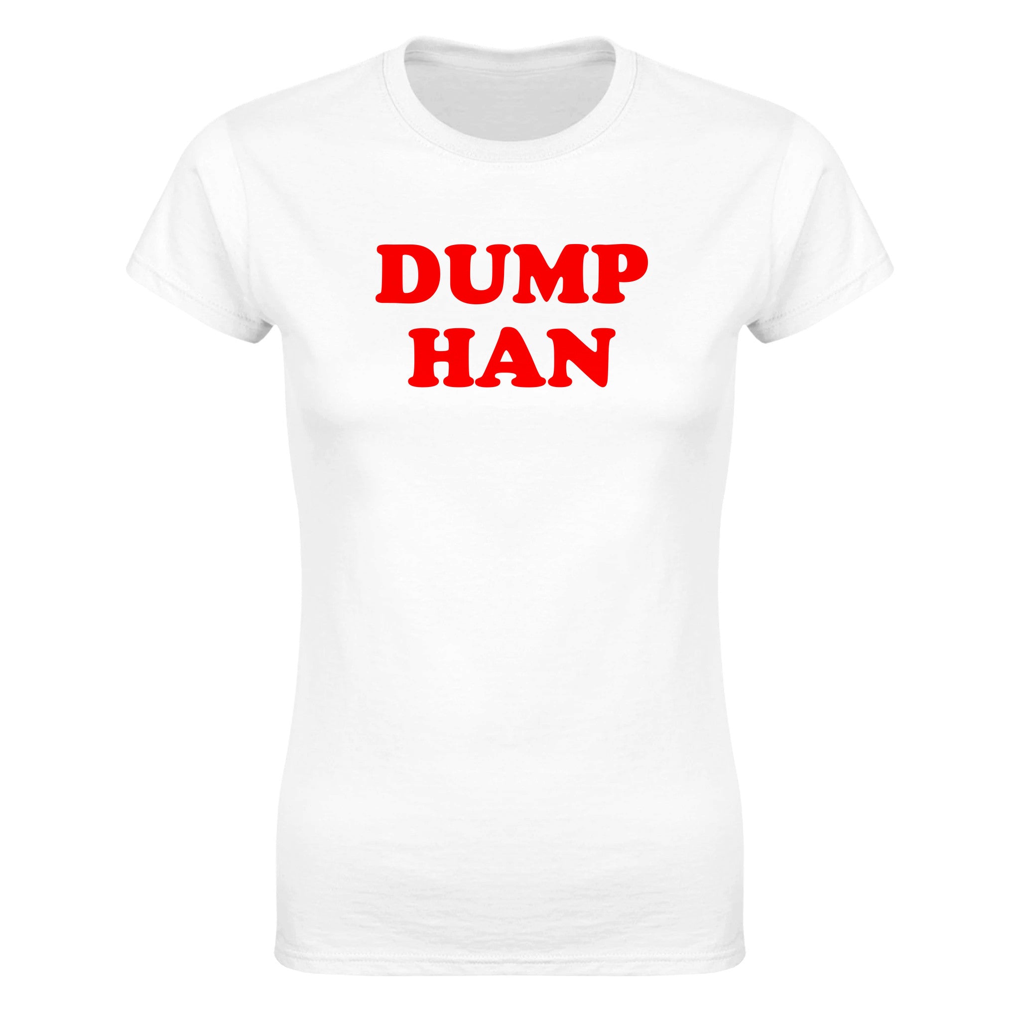Dump han (design 2) - Dame t-skjorte – White