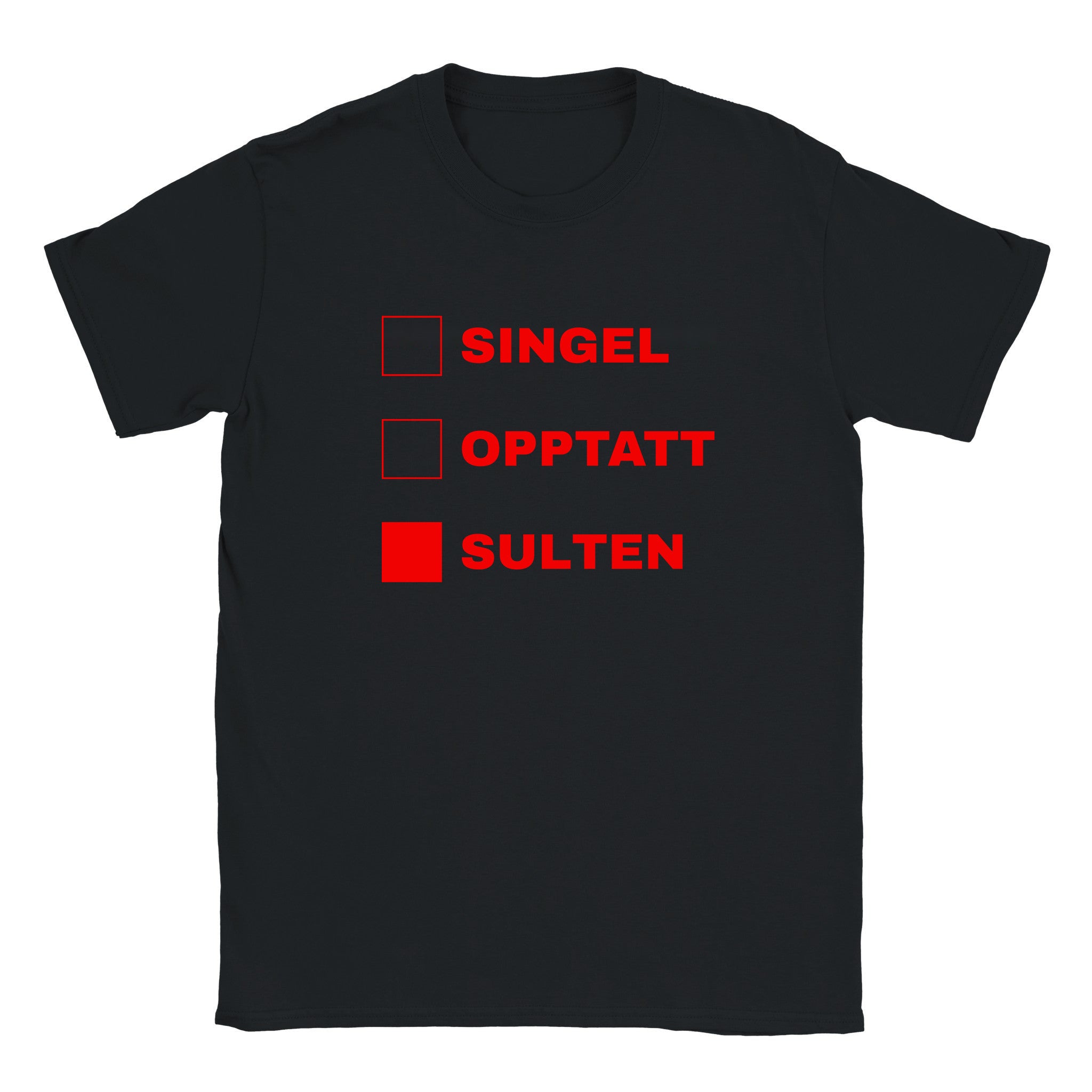 Singel opptatt sulten - Baby tee – Black