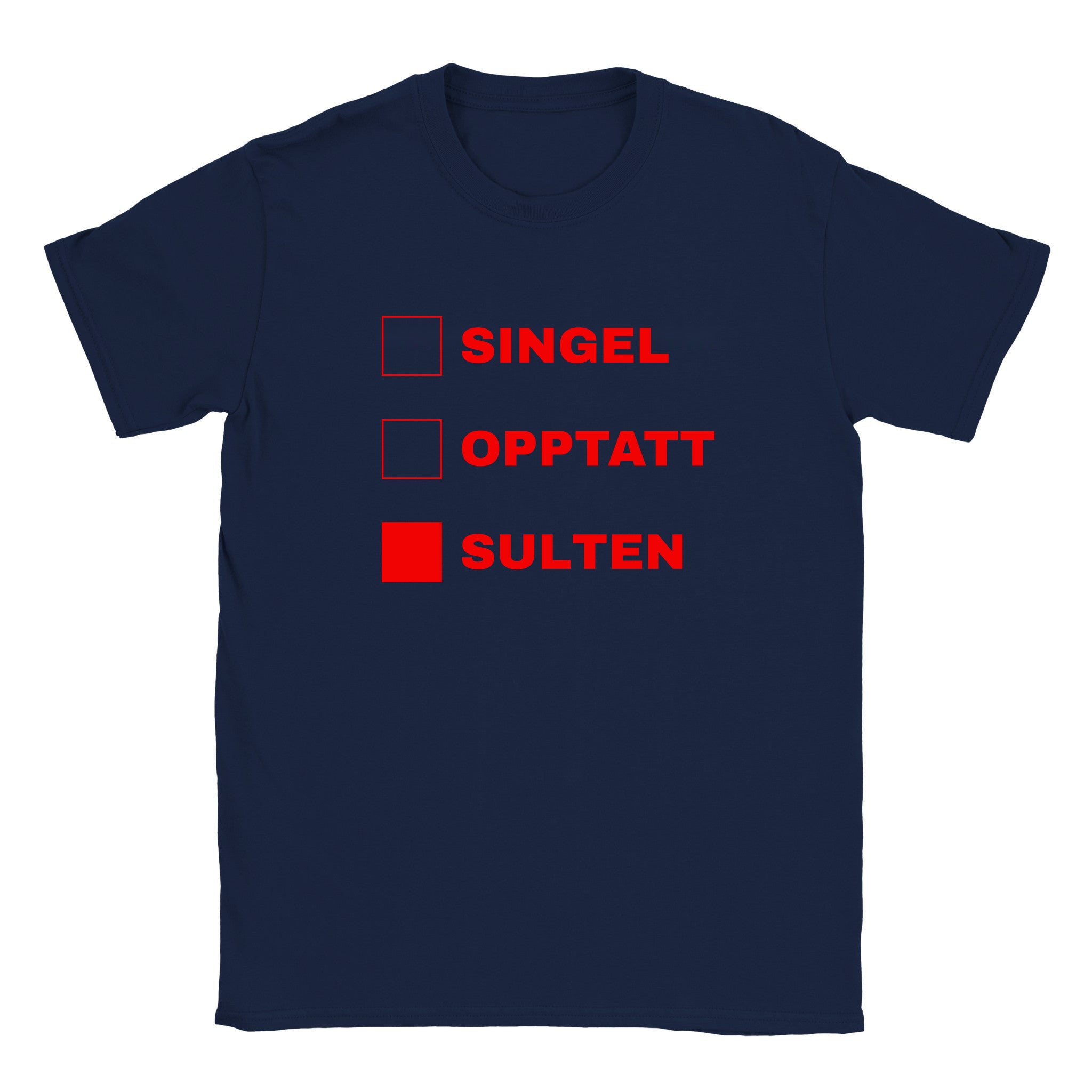 Singel opptatt sulten - Baby tee – Navy