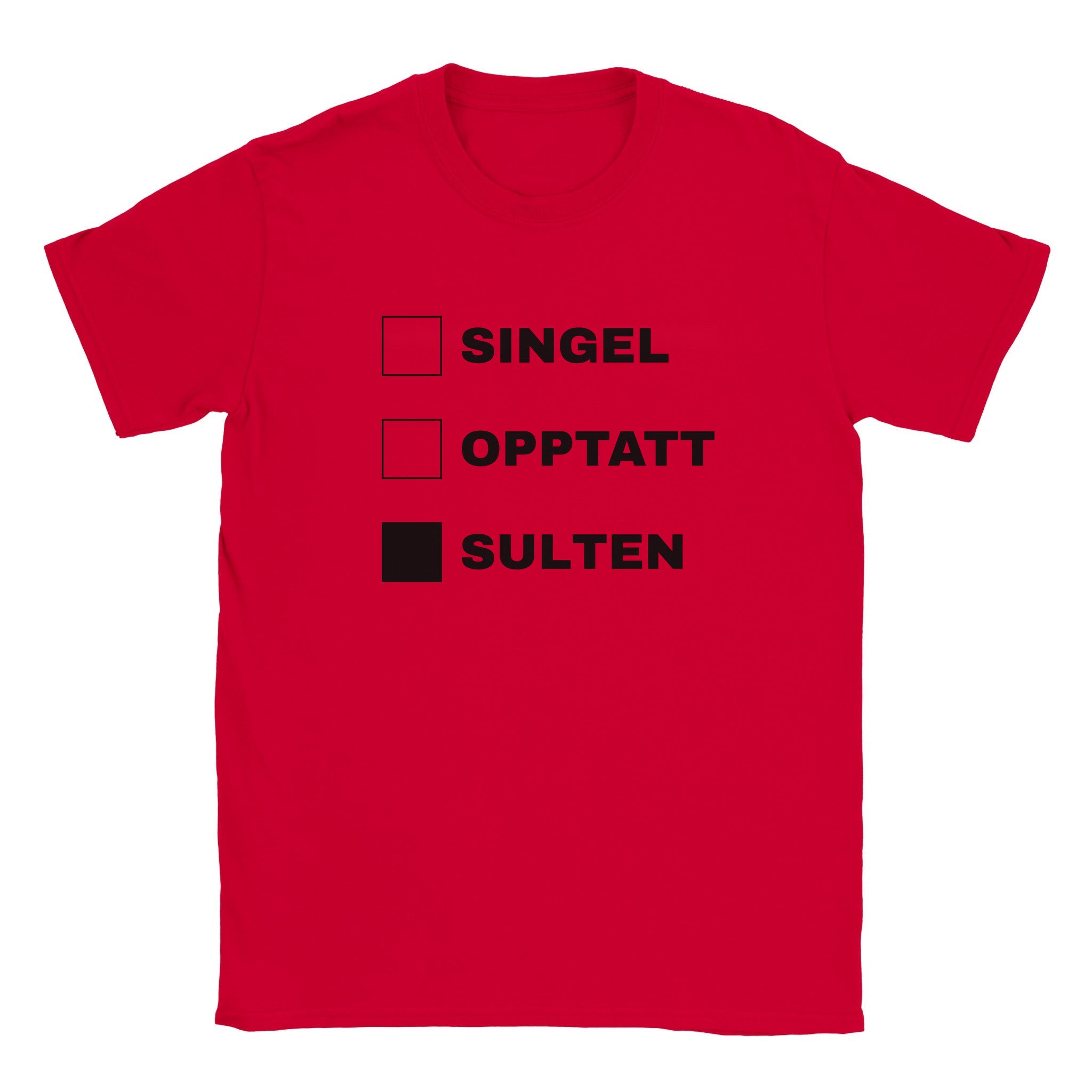 Singel opptatt sulten - Baby tee – Red
