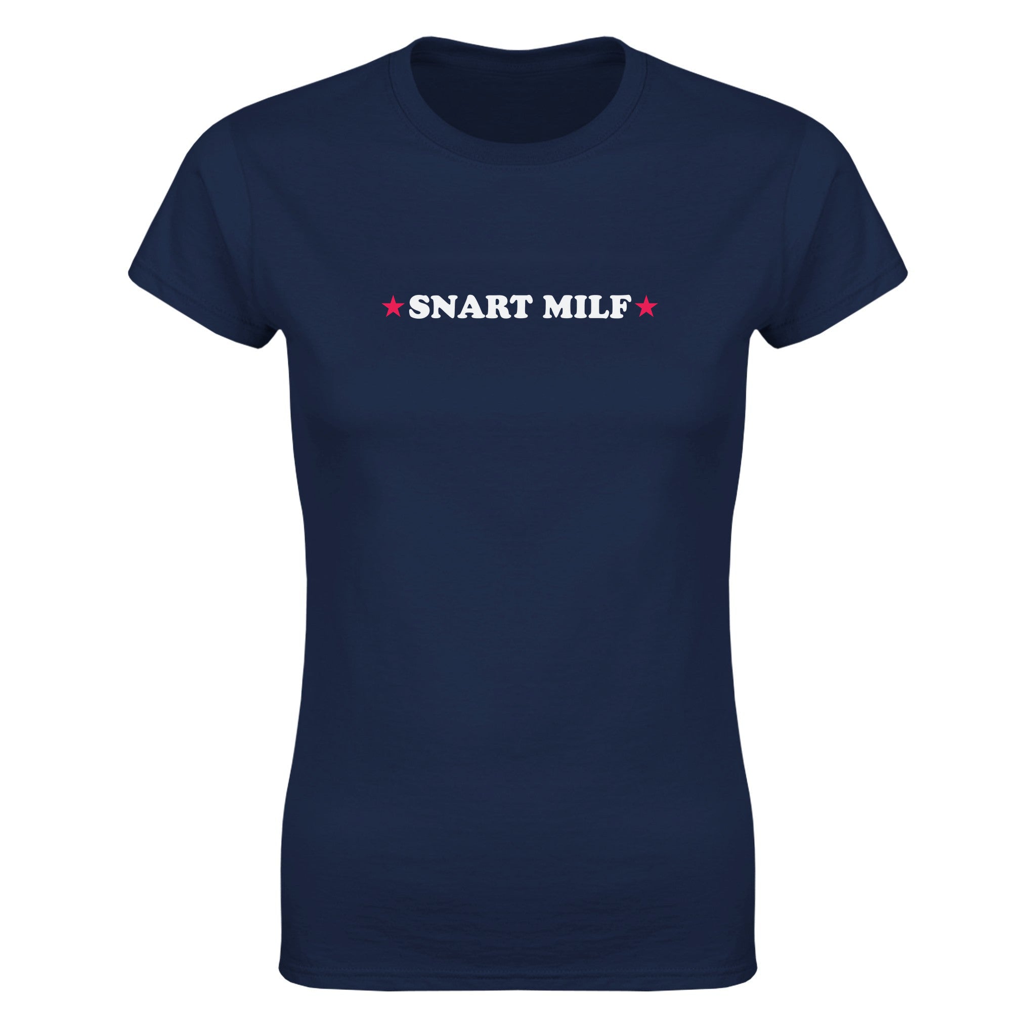 Snart MILF (design 2) - Dame t-skjorte – Navy