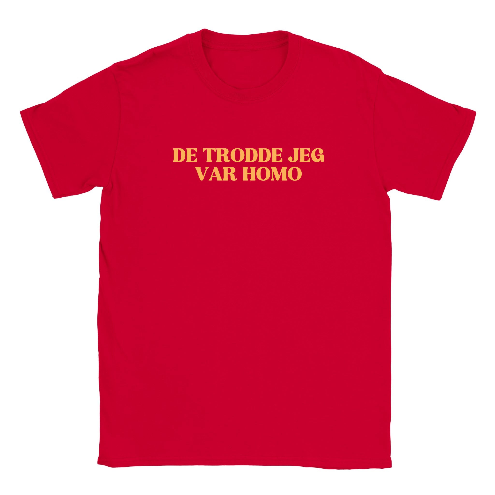 De trodde jeg var homo - Baby tee – Red