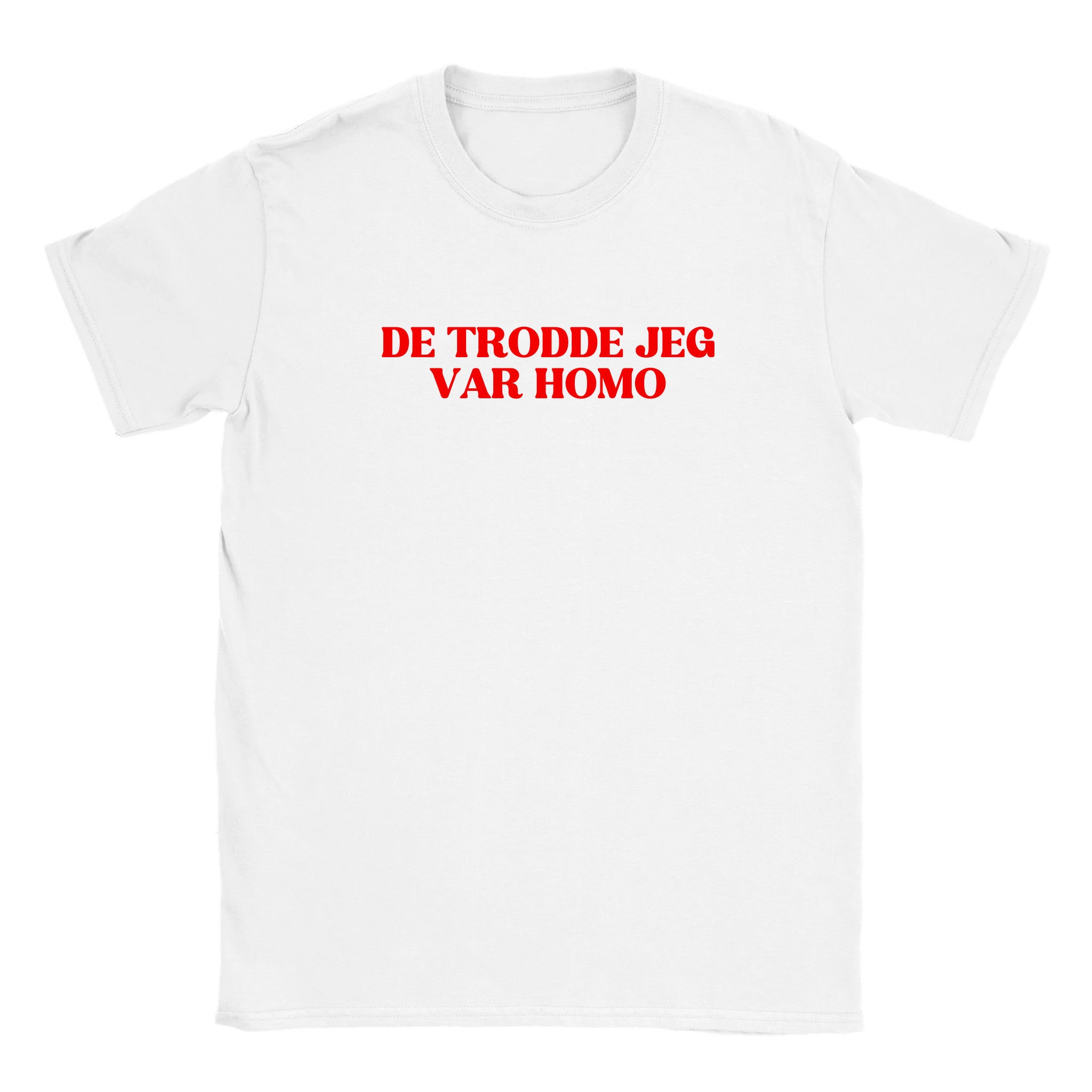 De trodde jeg var homo - Baby tee – White