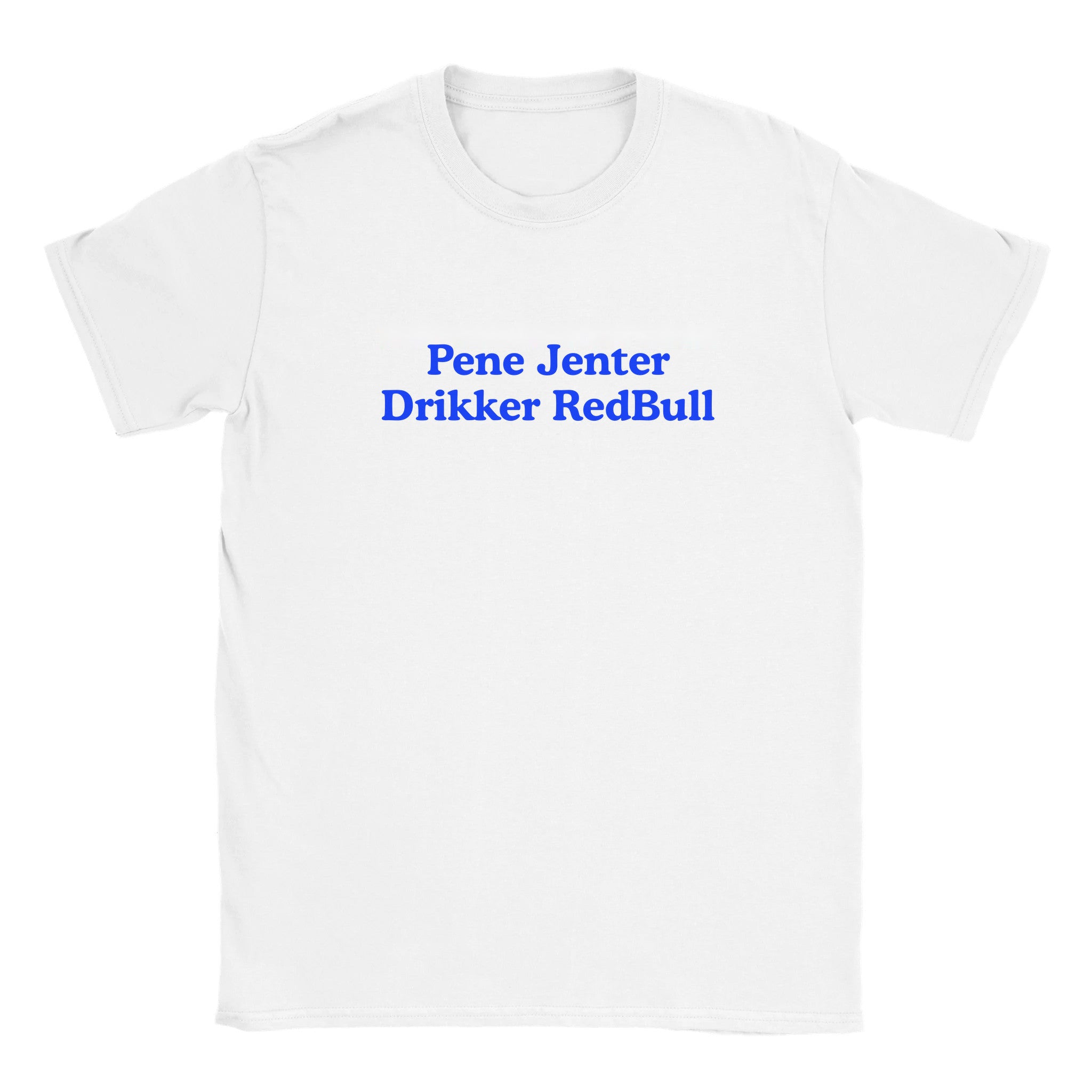 Pene jenter drikker redbull - Baby tee – White