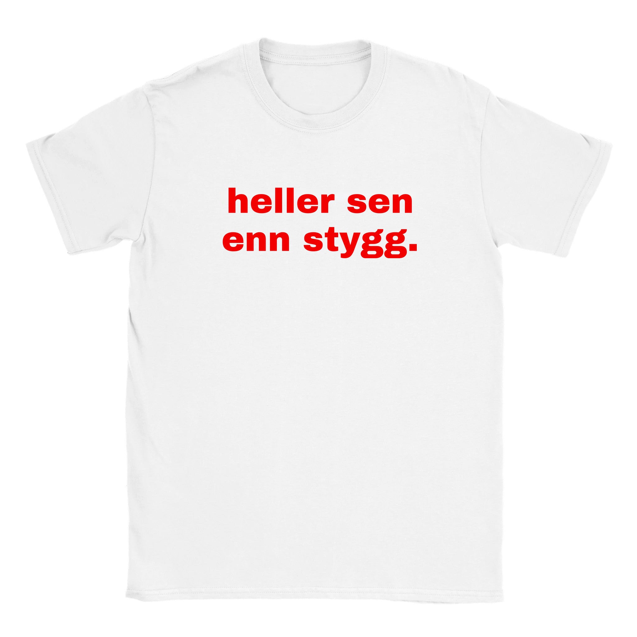 Heller sen enn stygg - Baby tee – White