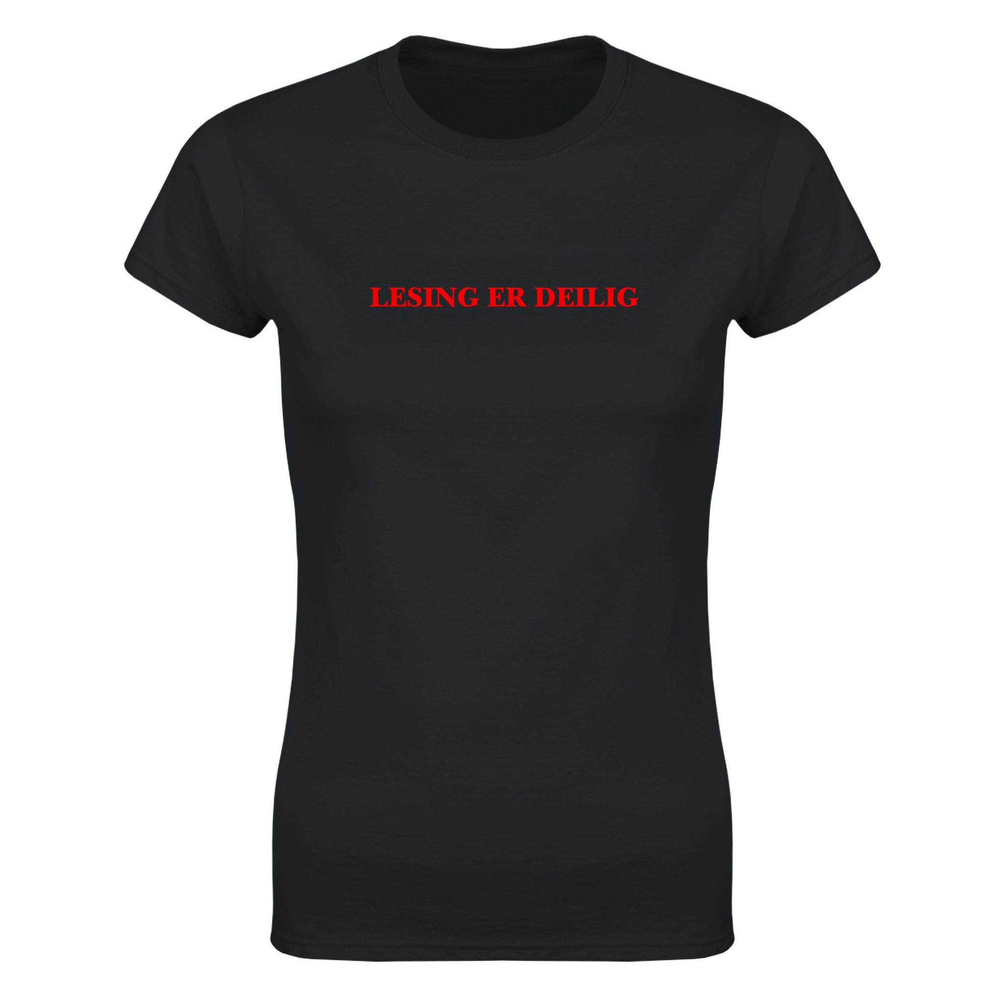 Lesing er deilig - Dame t-skjorte – Black