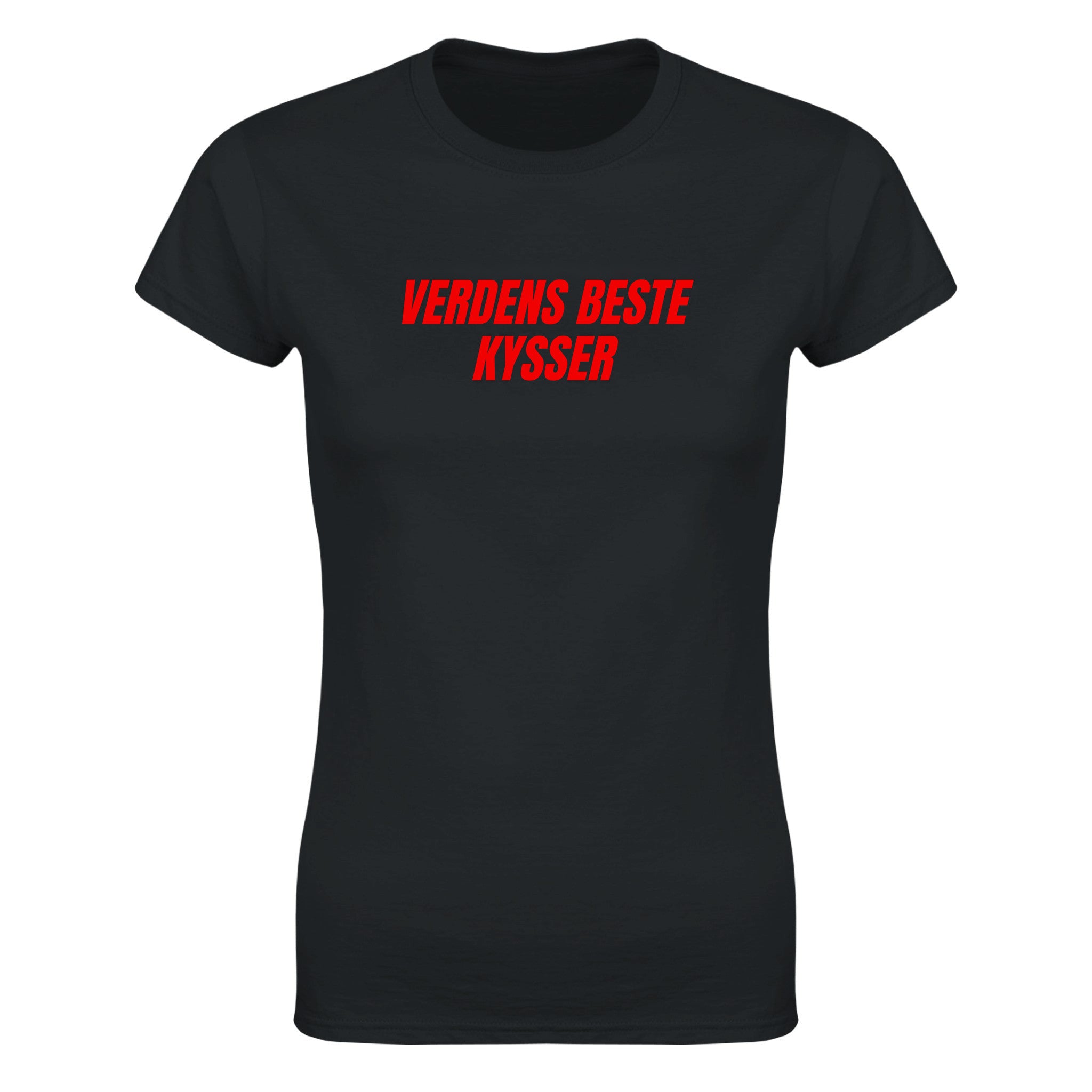 Verdens beste kysser - Dame t-skjorte – Black