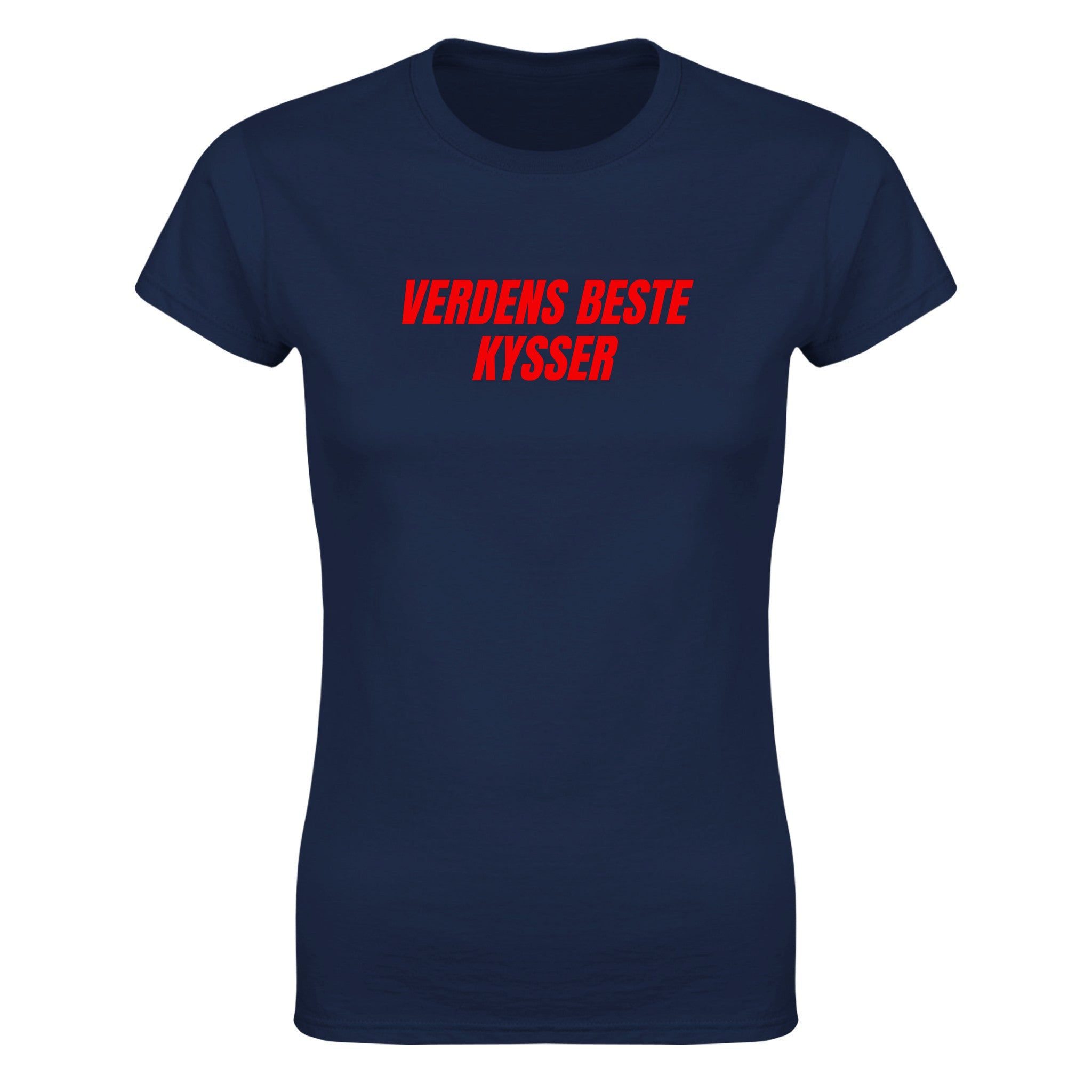 Verdens beste kysser - Dame t-skjorte – Navy