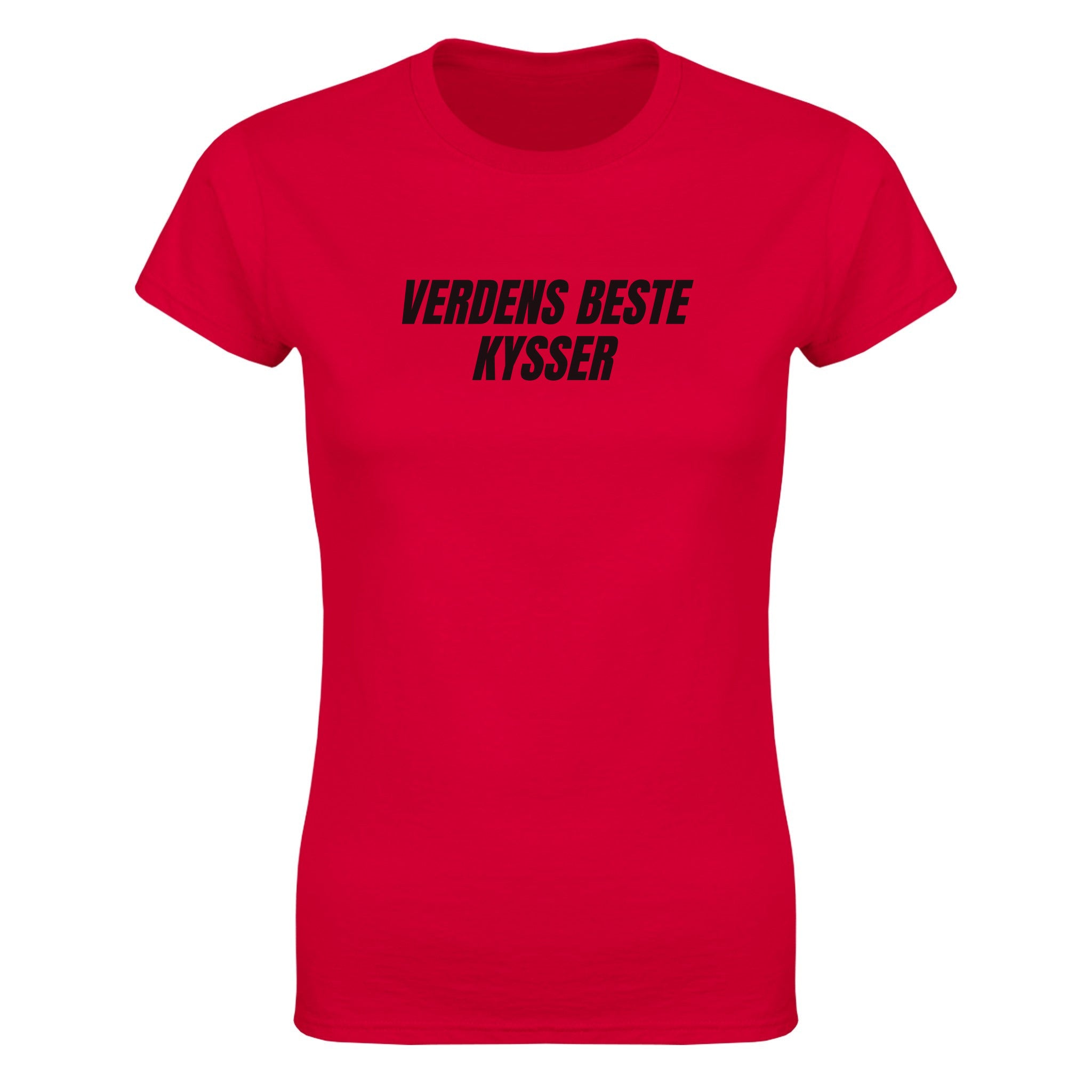 Verdens beste kysser - Dame t-skjorte – Red