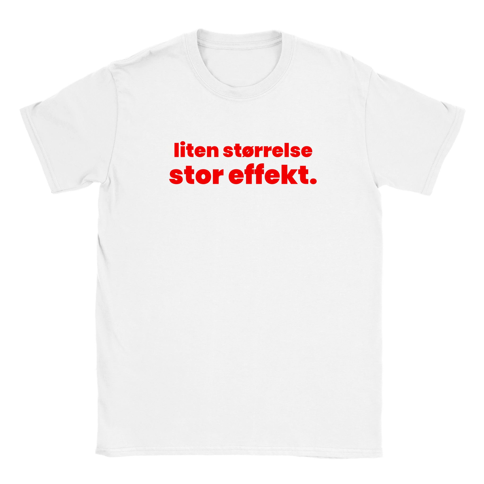 Liten størrelse stor effekt - Baby tee – White