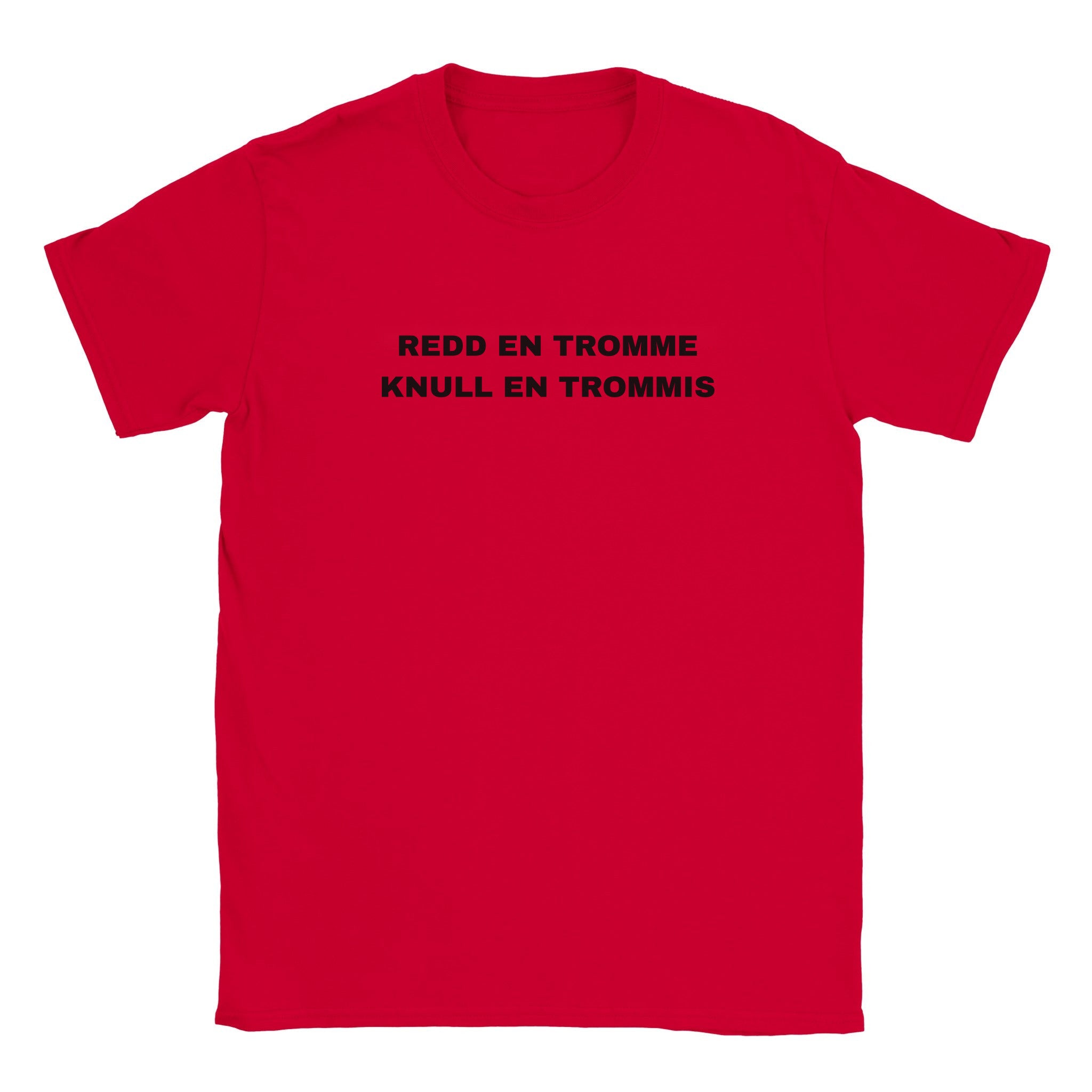 Redd en tromme knull en trommis - Baby tee – Red
